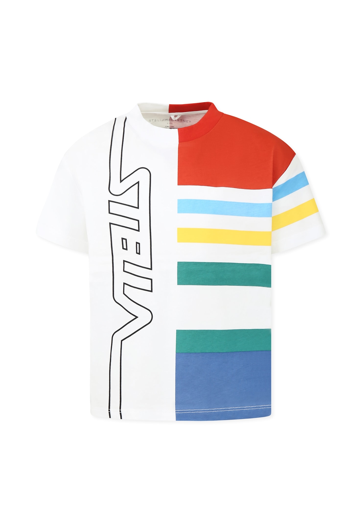 Stella Mccartney White T-shirt For Boy With Logo In White
