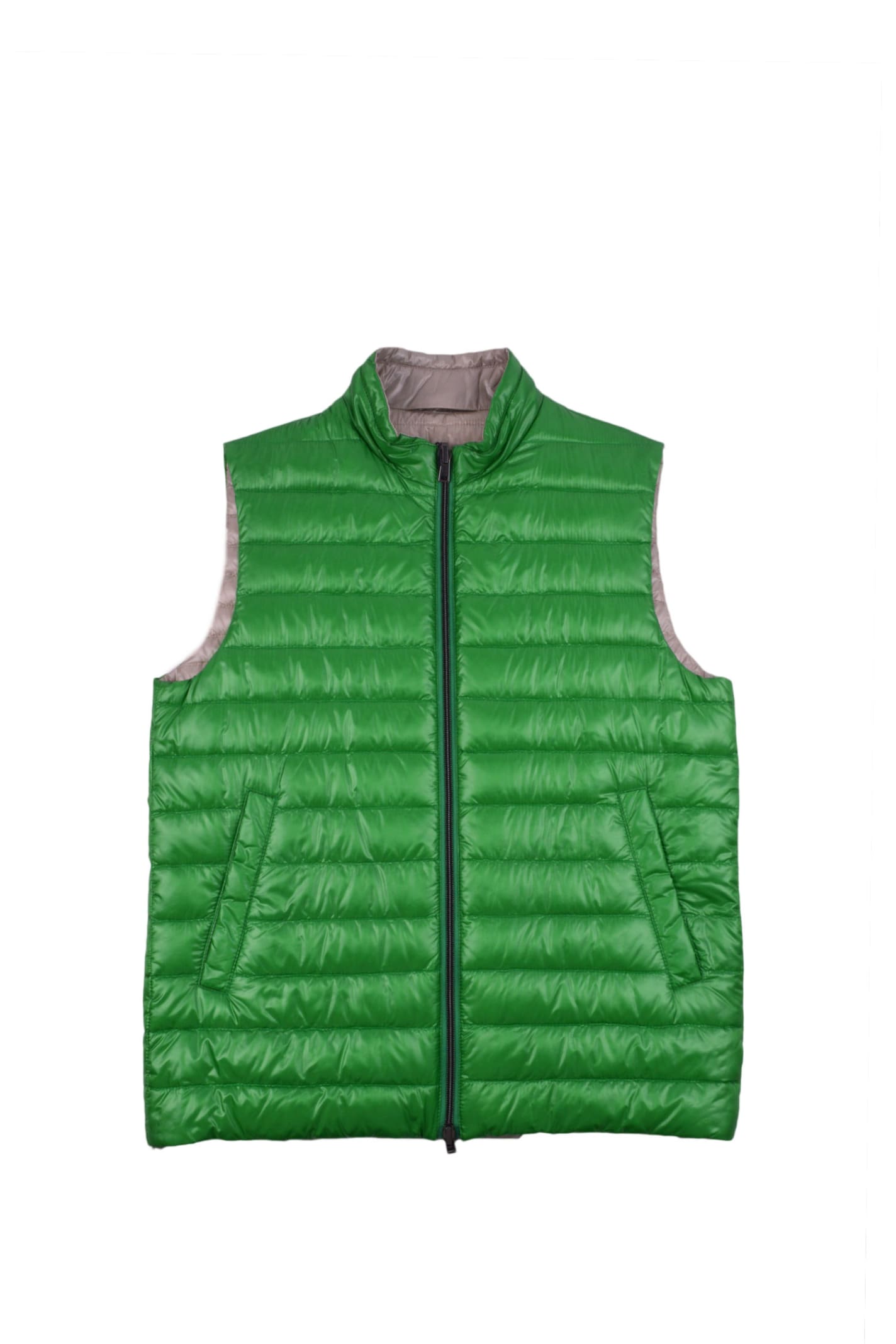Shop Herno Gilet In Green