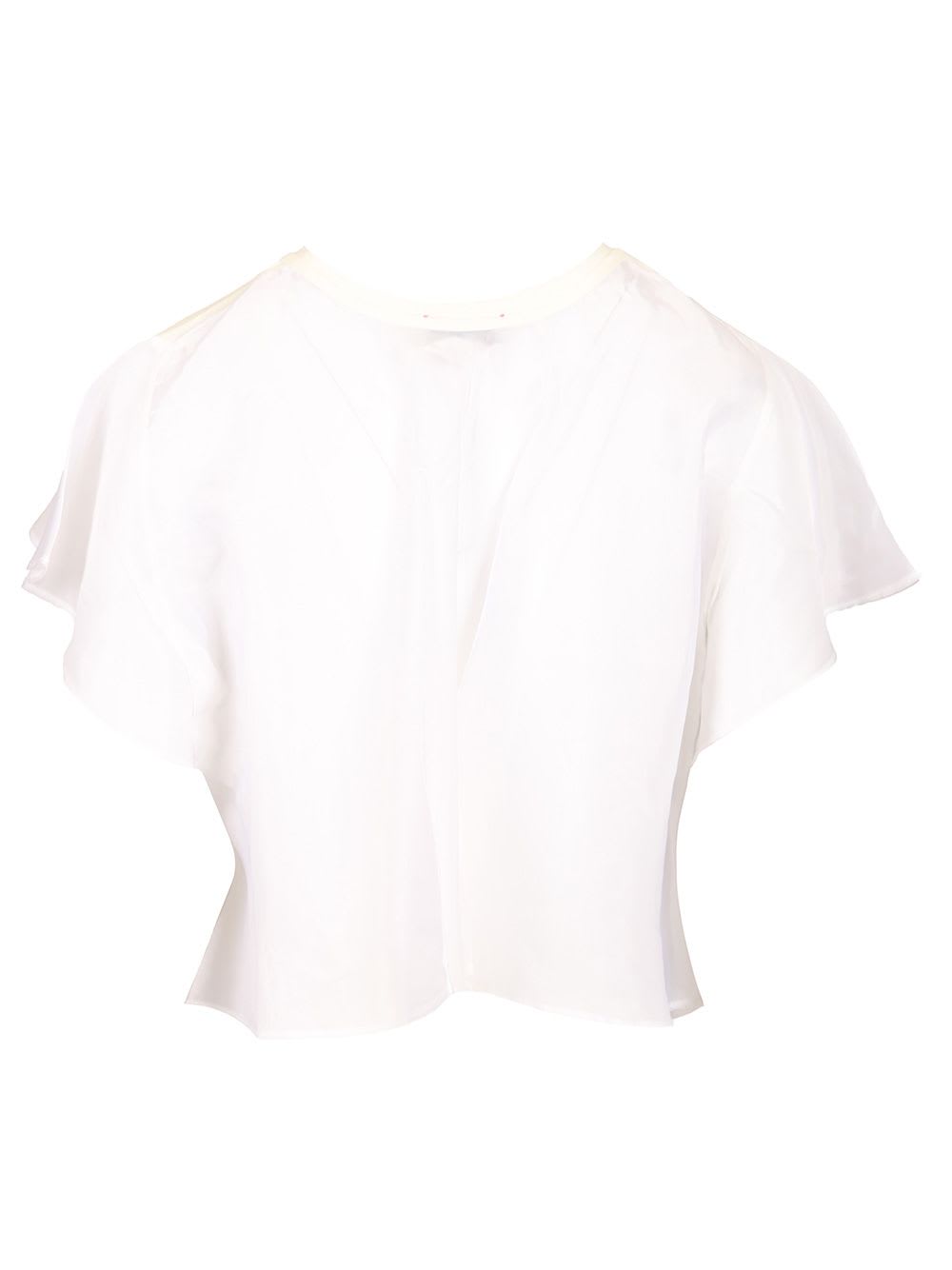 FORTE FORTE ORGANIC COTTON JERSEY T-SHIRT SATIN DETAILS
