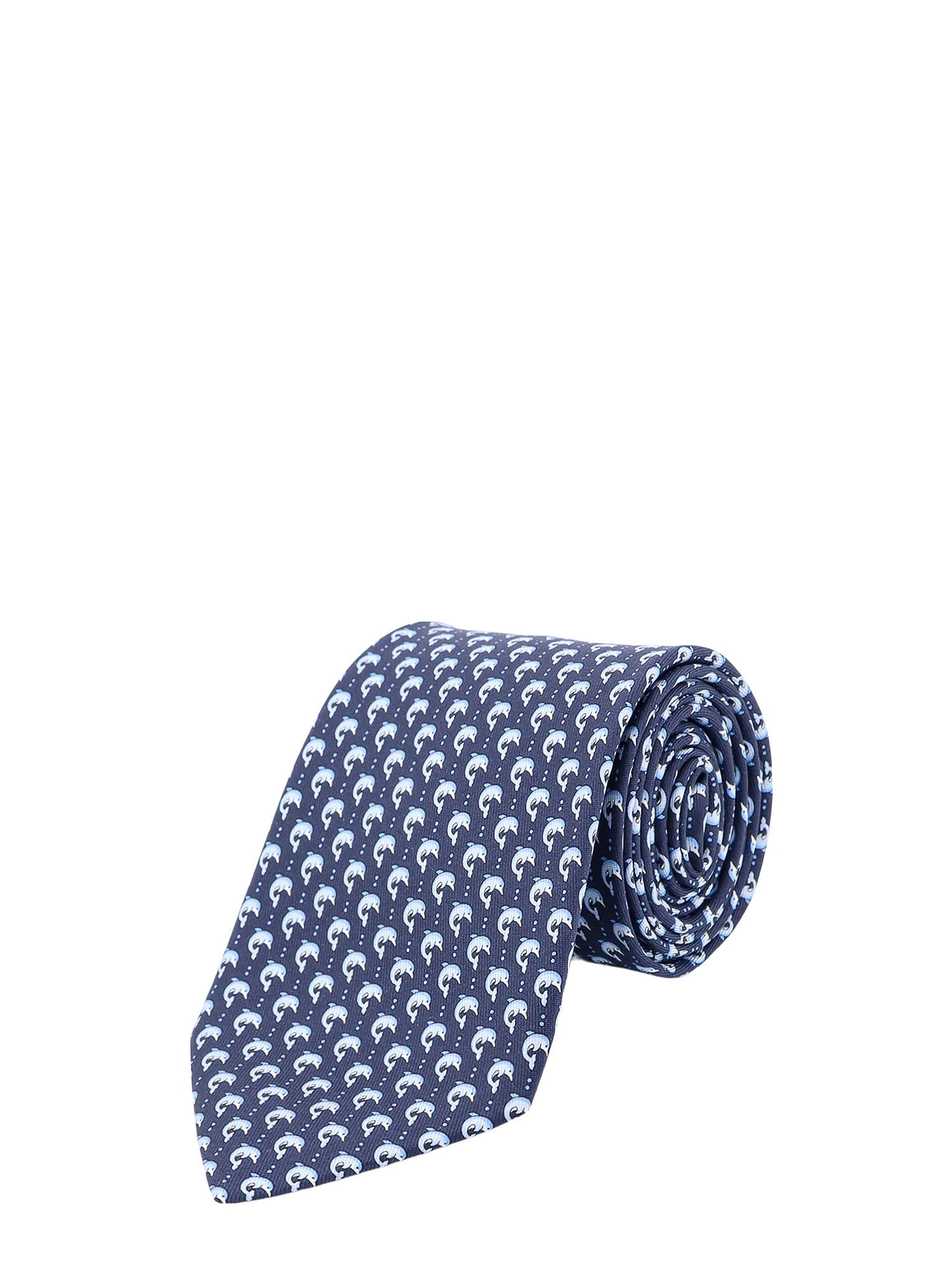 Shop Ferragamo Tie In Blue