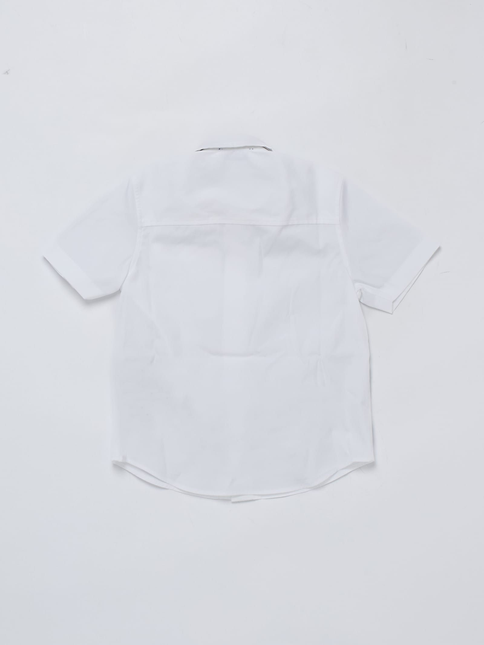 Shop Burberry Owen Shirt Shirt In Bianco