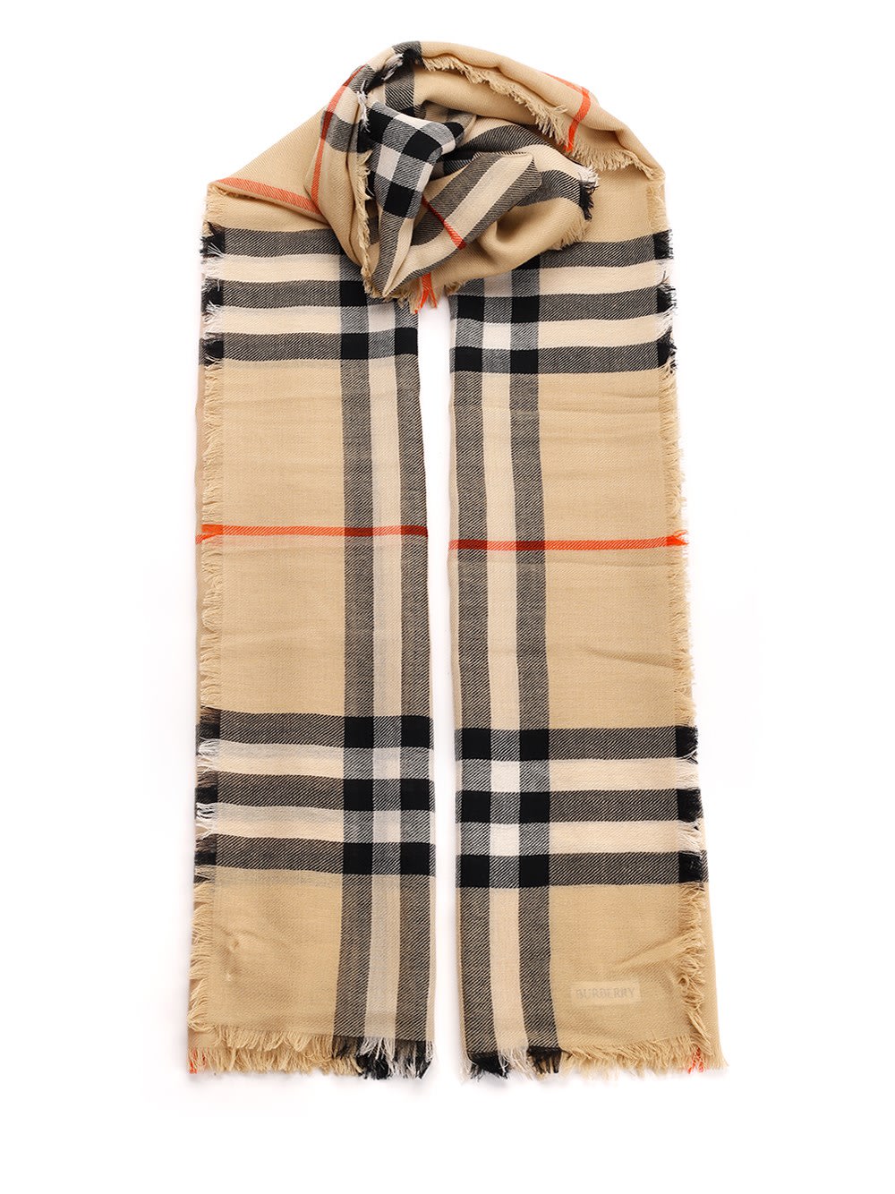 Burberry Cashmere Scarf Scarves And Foulards Beige In Brown
