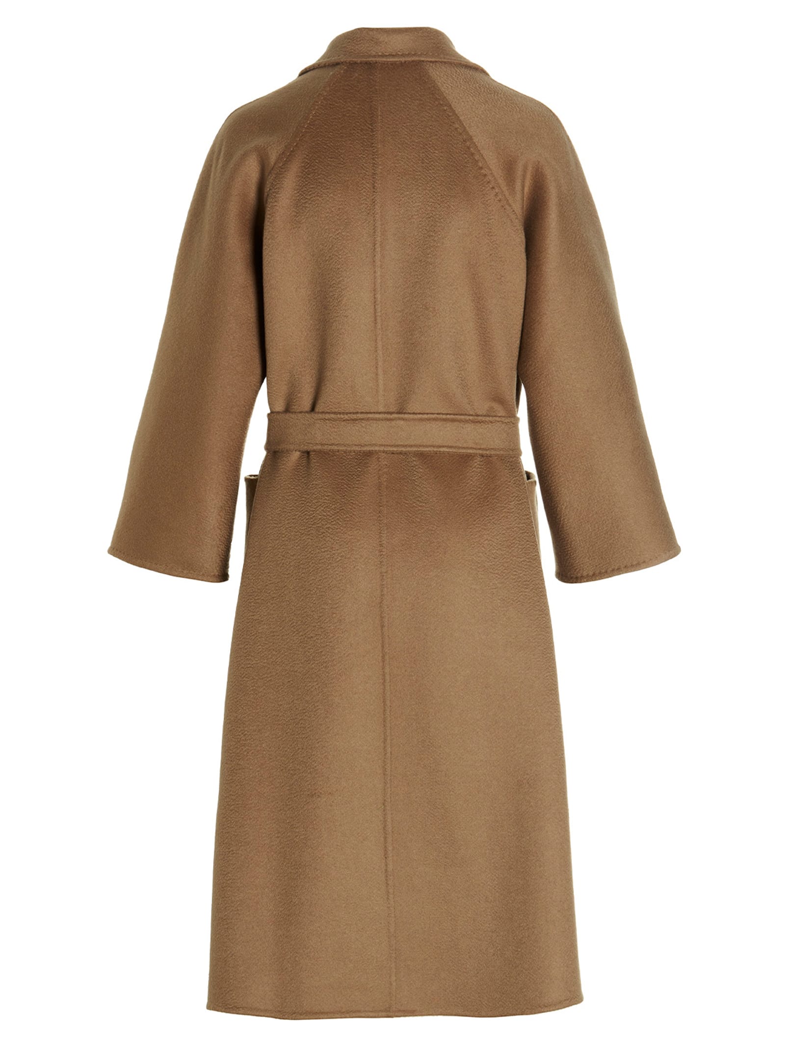 Max Mara Maxmara Women Melinda - Cashmere Midi Coat With Belt In Beige