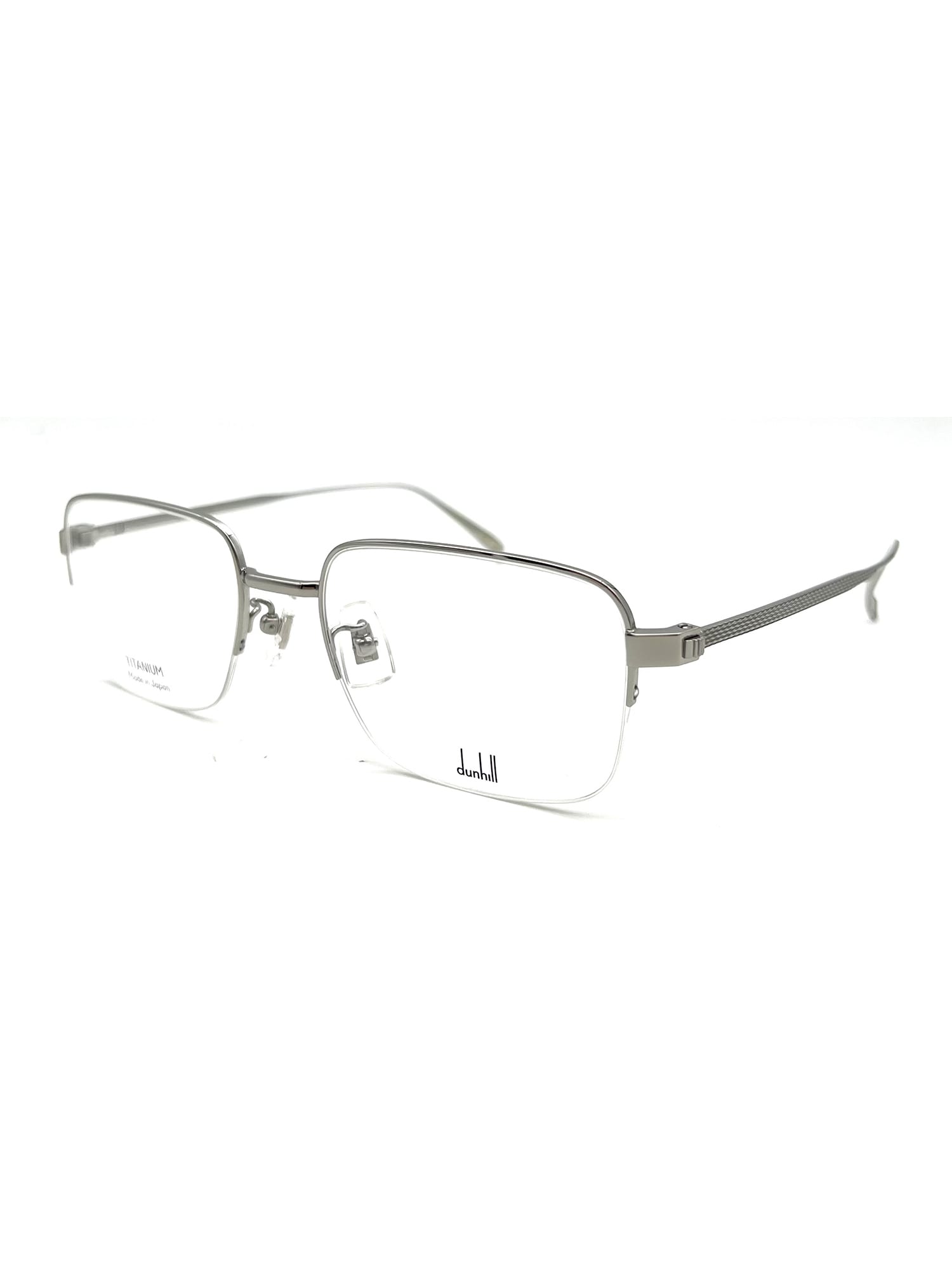 Shop Dunhill Du0025o Eyewear In Silver Silver Transpa