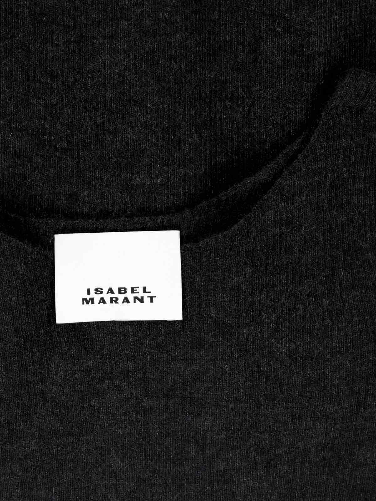 Isabel Marant Cashmere And Silk Blend Sweater In Black