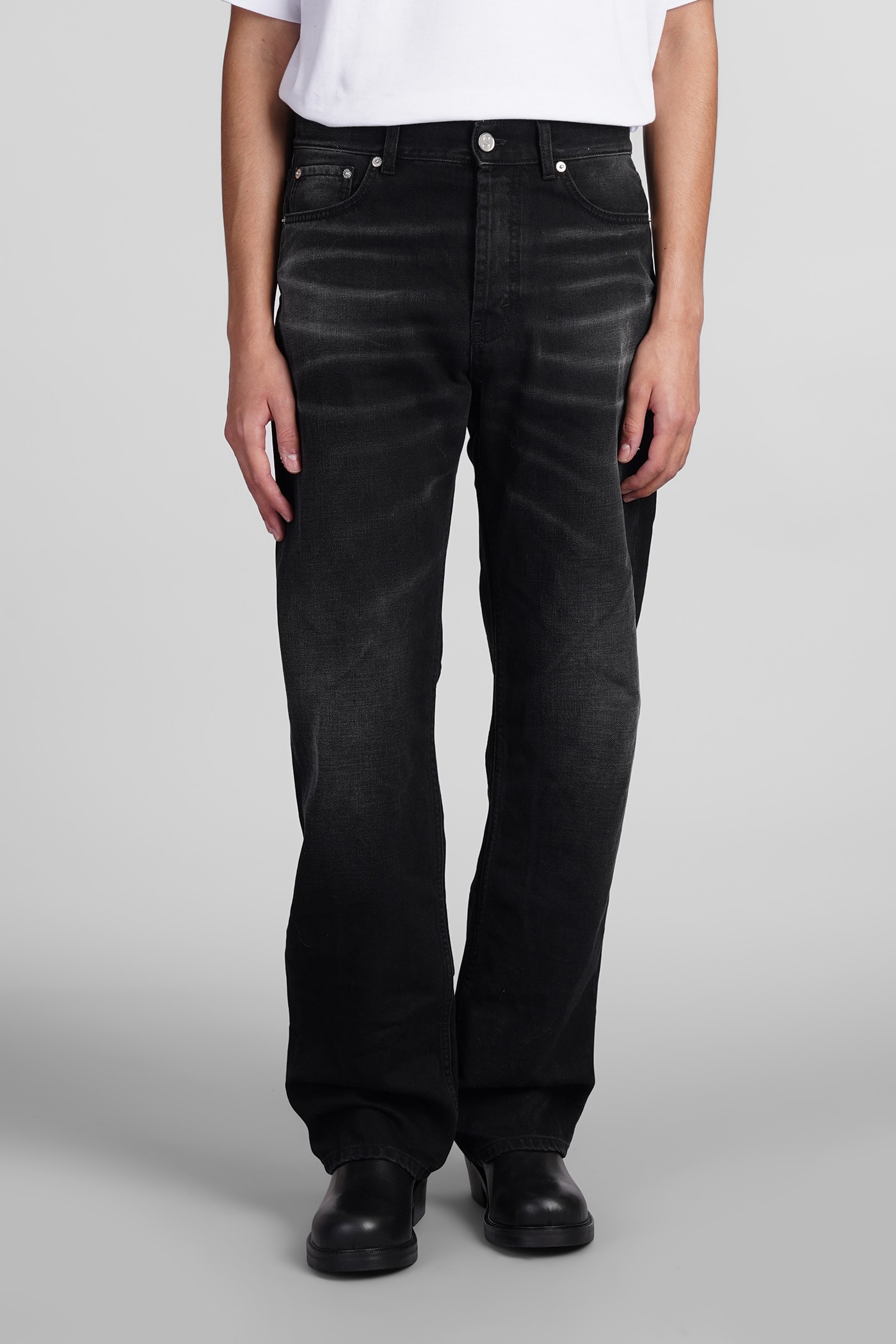 Séfr Jeans In Black Cotton