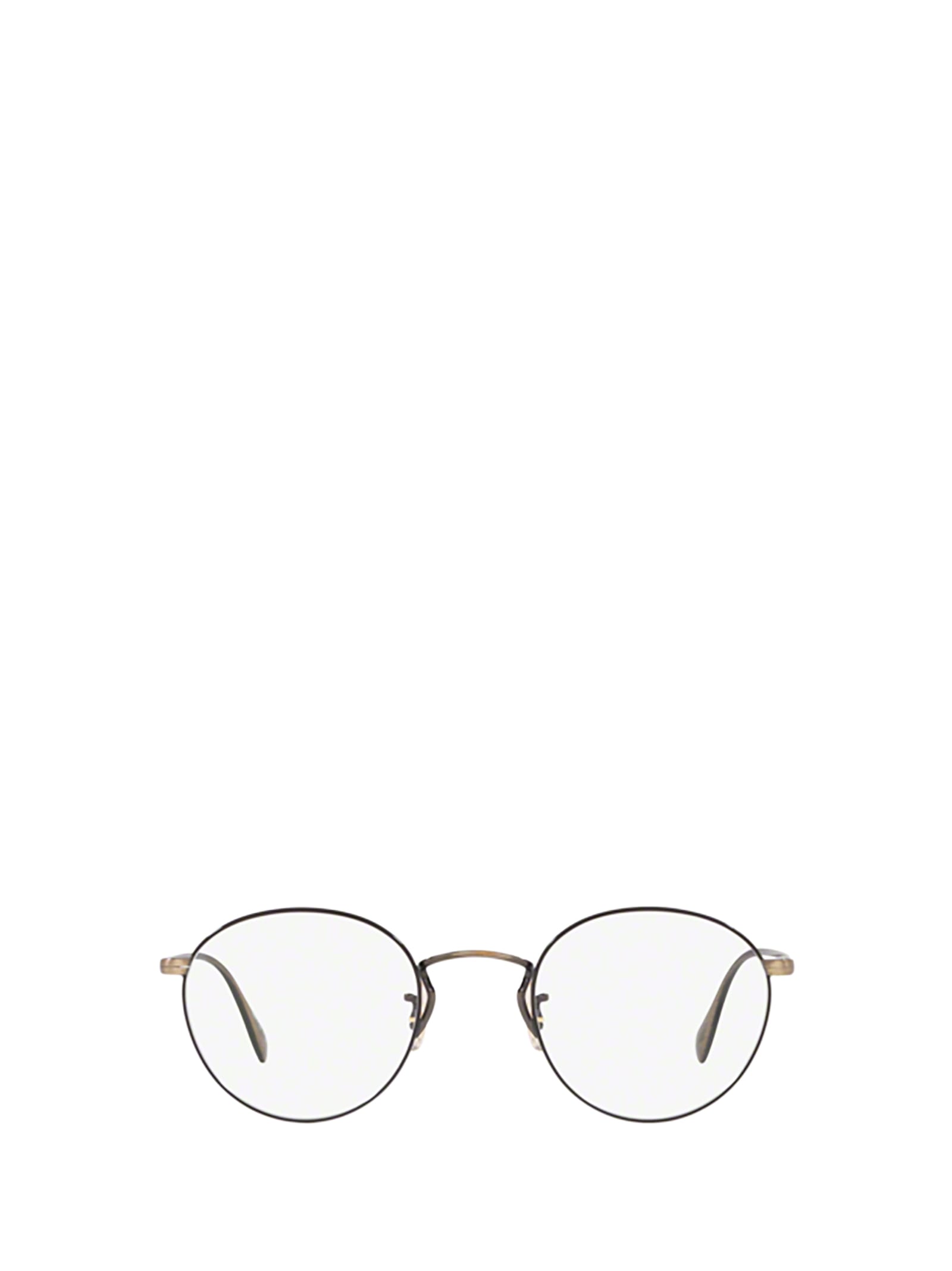 Oliver Peoples Ov1186 Coleridge Metal And Acetate Round-frame Glasses In  New Antique Gold / Black | ModeSens