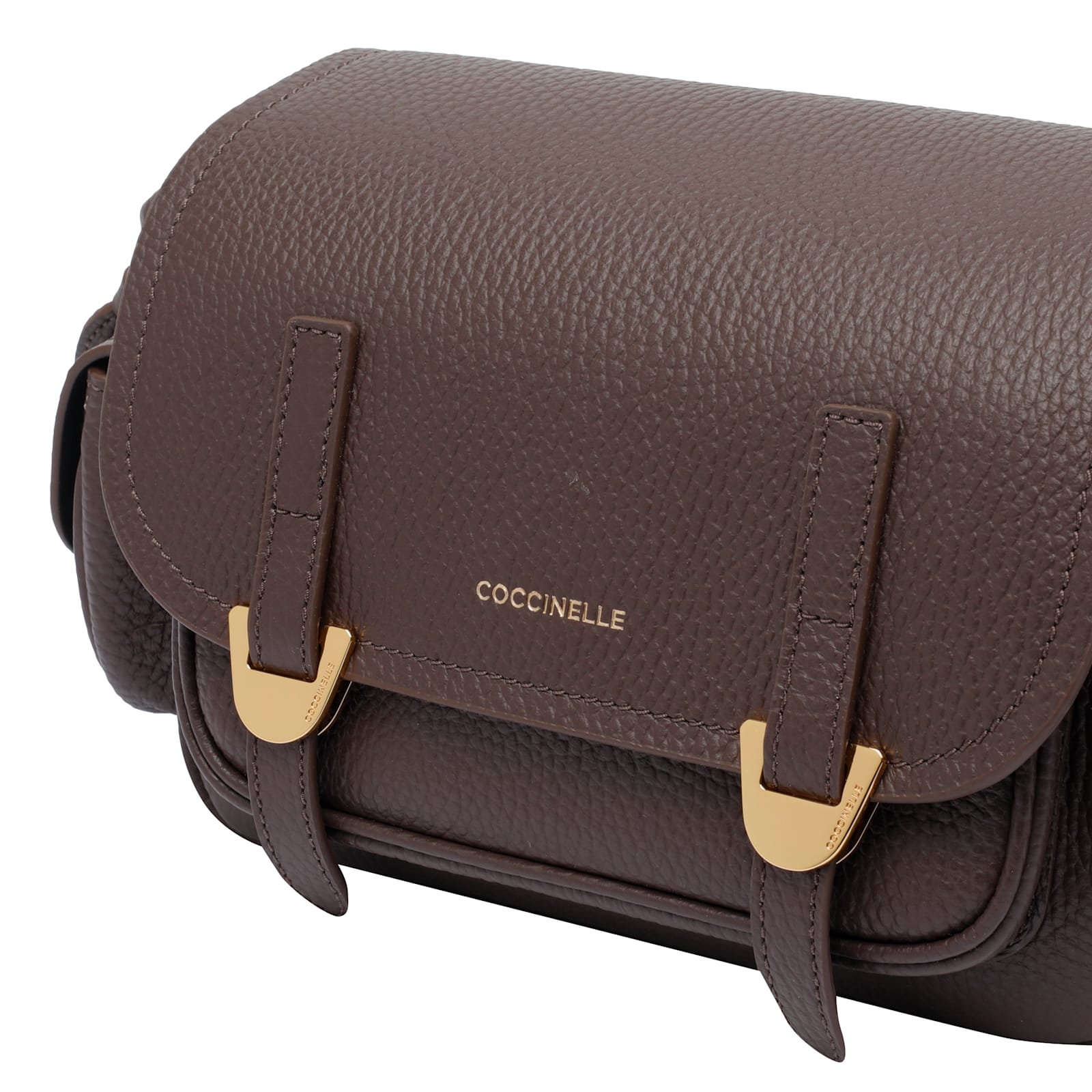 Coccinelle Campus Crossbody Bag In Brown