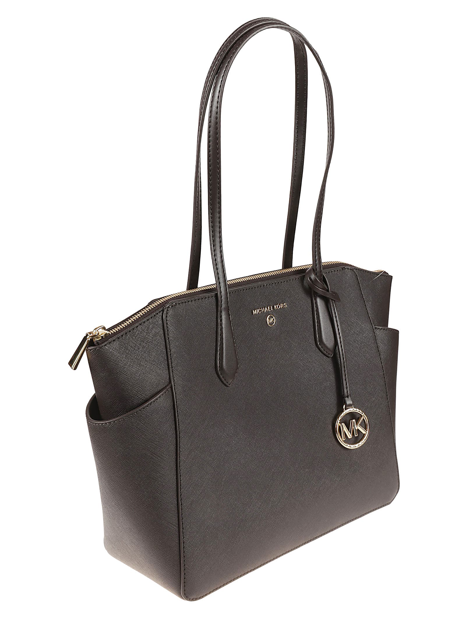 Shop Michael Kors Logo Classic Tote In Brown