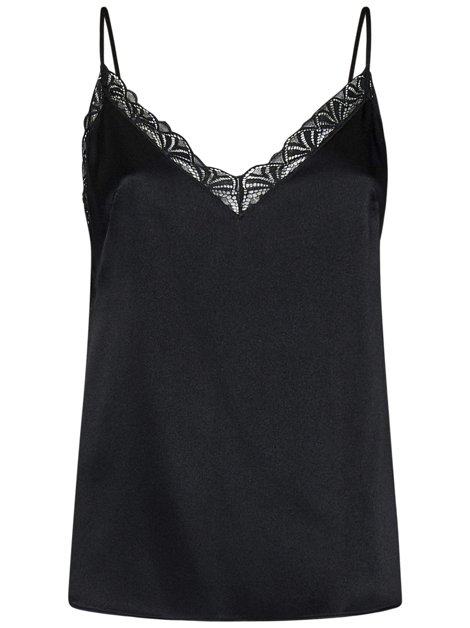 Shop Alberta Ferretti Top In Black