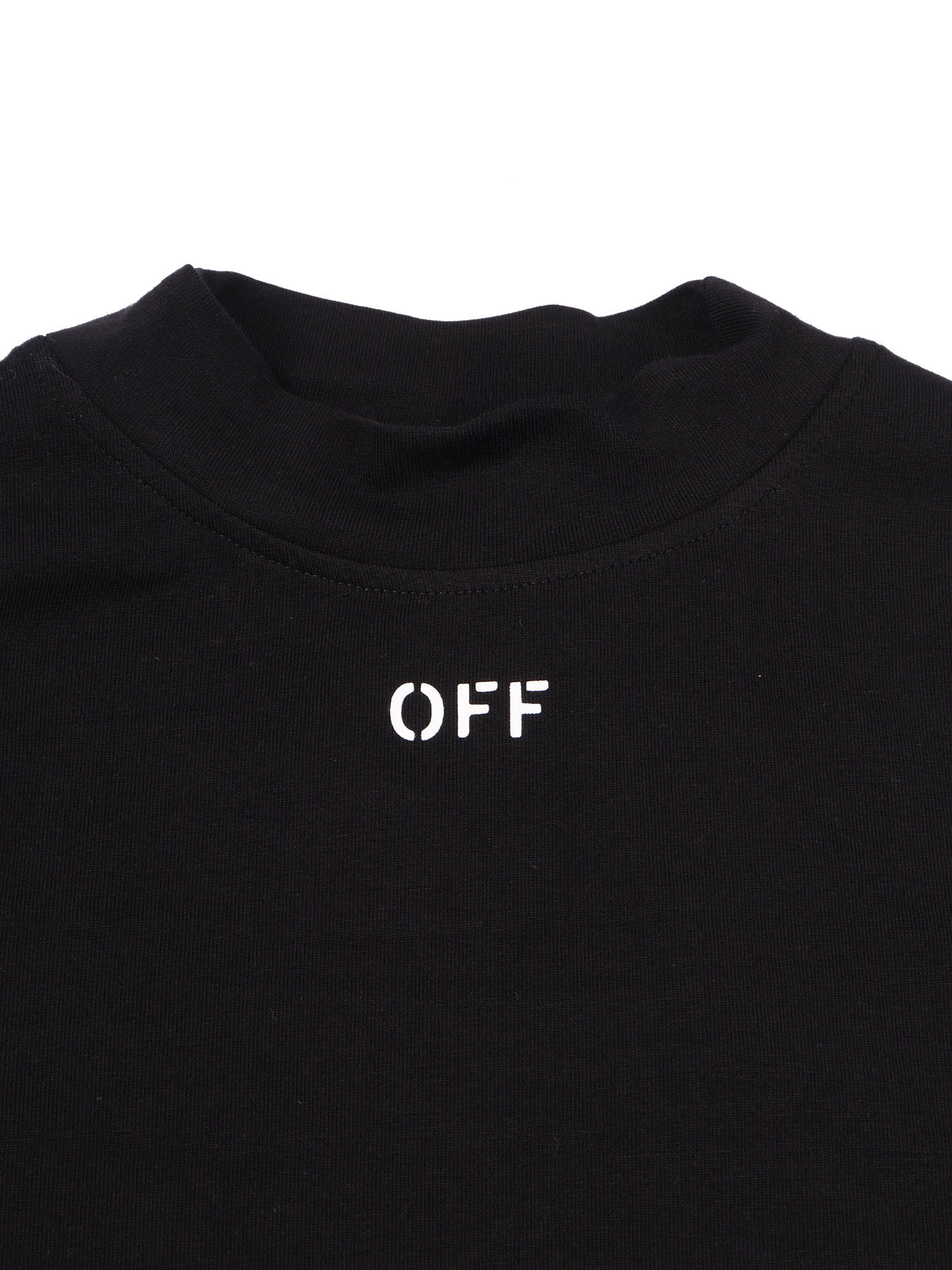 Off-white Off Stamp 2nd Skin Dress Black - White In Black