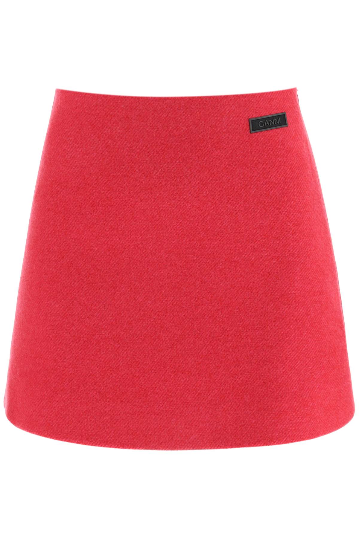 GANNI WOOL MINI SKIRT