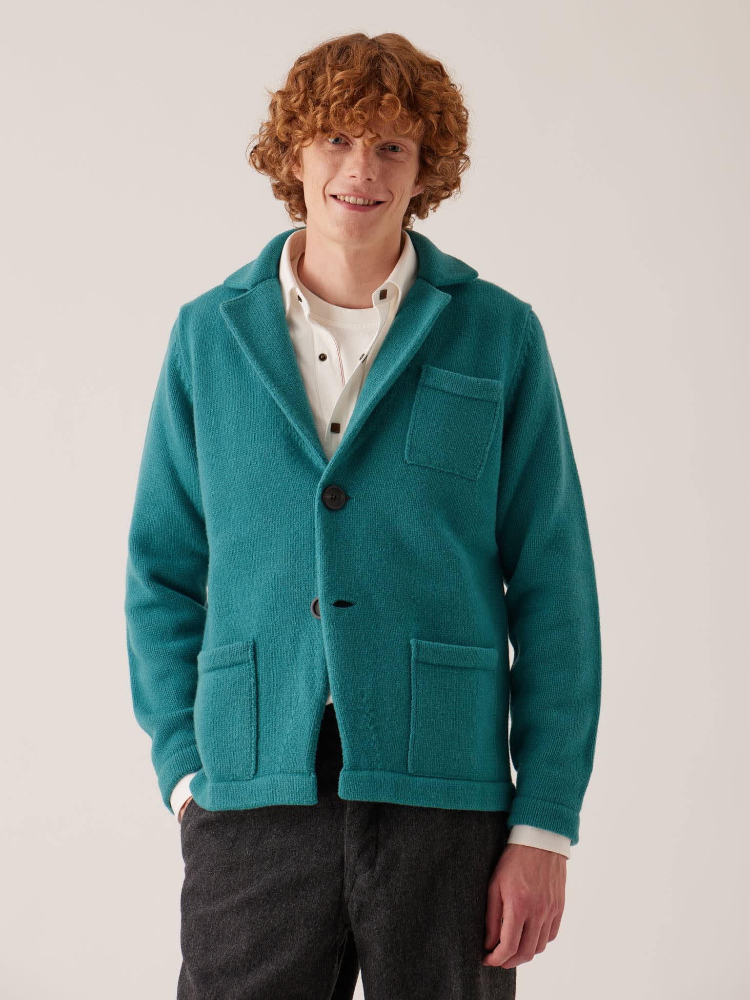 Shop Doppiaa Aalviero Wool Jacket