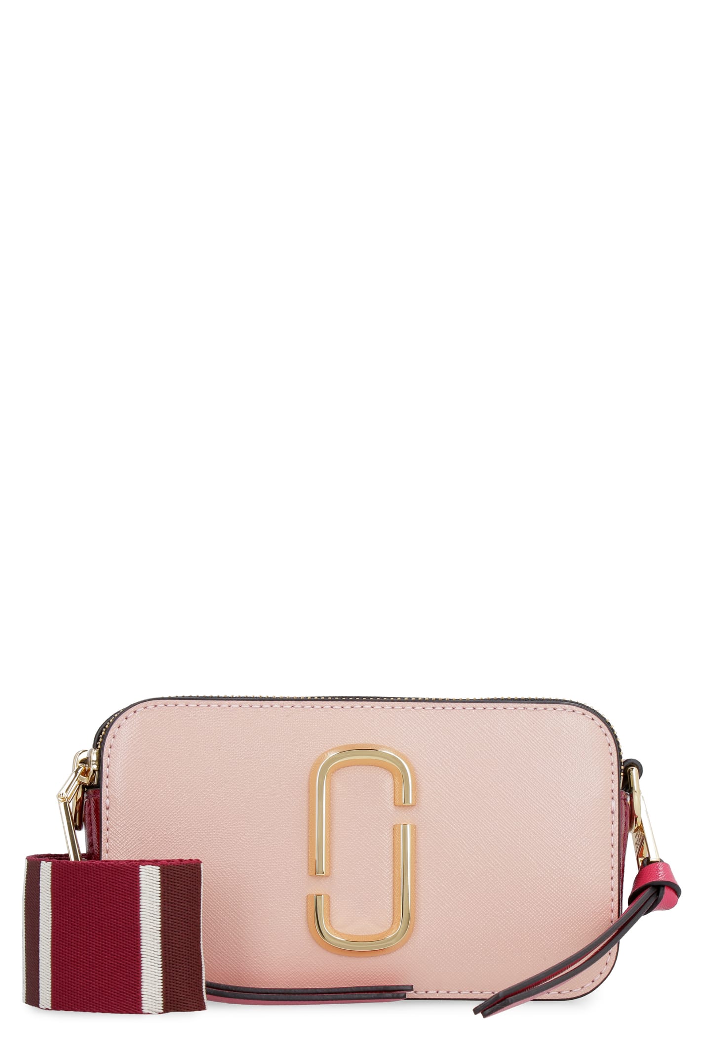 Marc Jacobs Snapshot Leather Mini Crossbody Bag In Pink