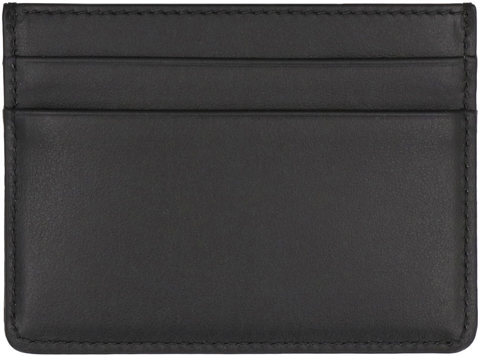 Shop Dolce & Gabbana Logo Detail Leather Card Holder In Black