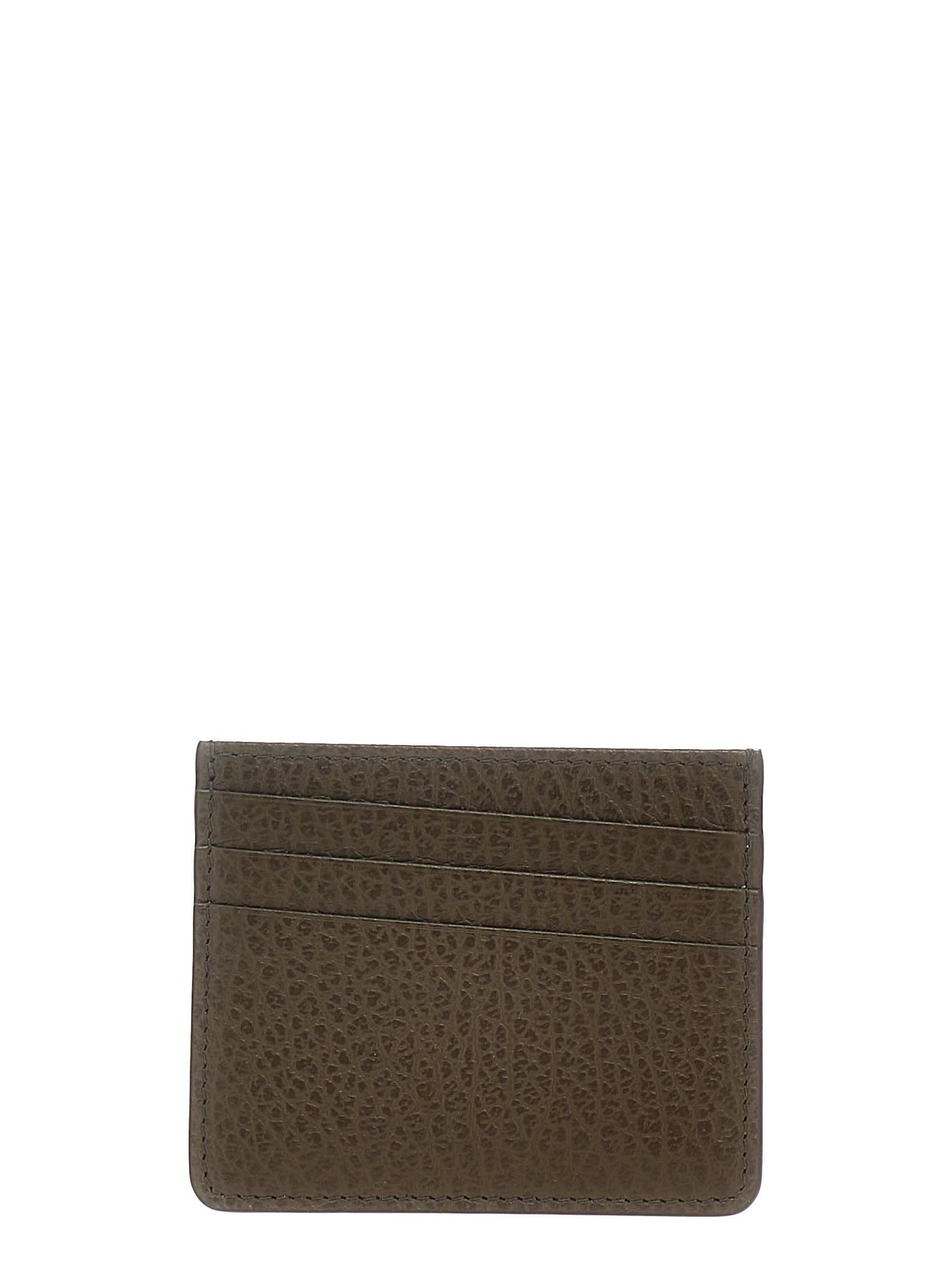 Shop Maison Margiela Four Stitches Card Holder In Brown