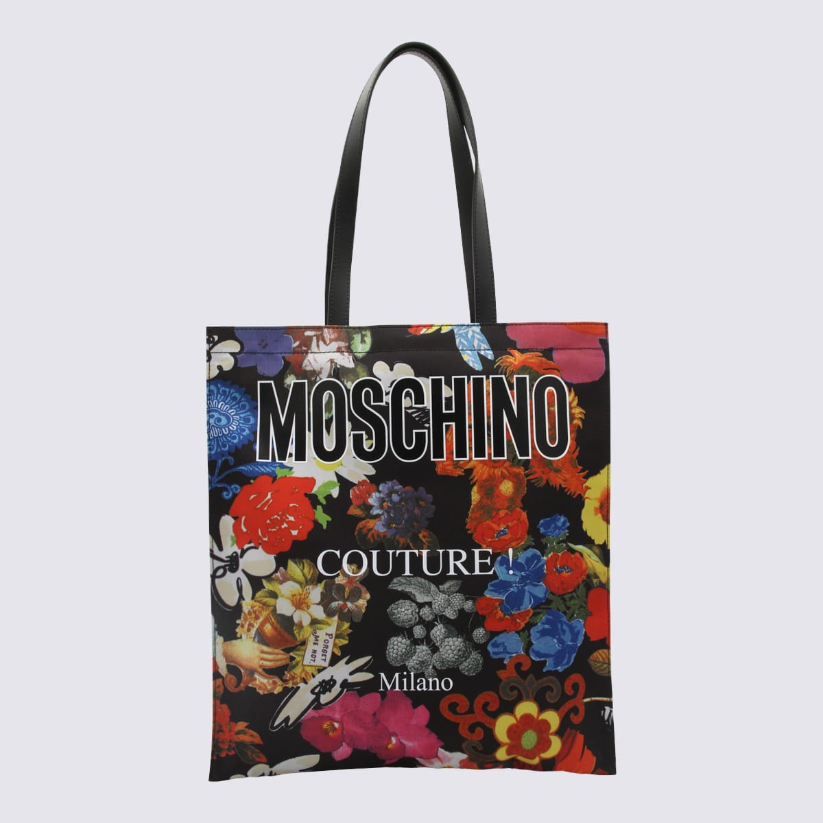 Shop Moschino Multicolour Couture Tote Bag In Red