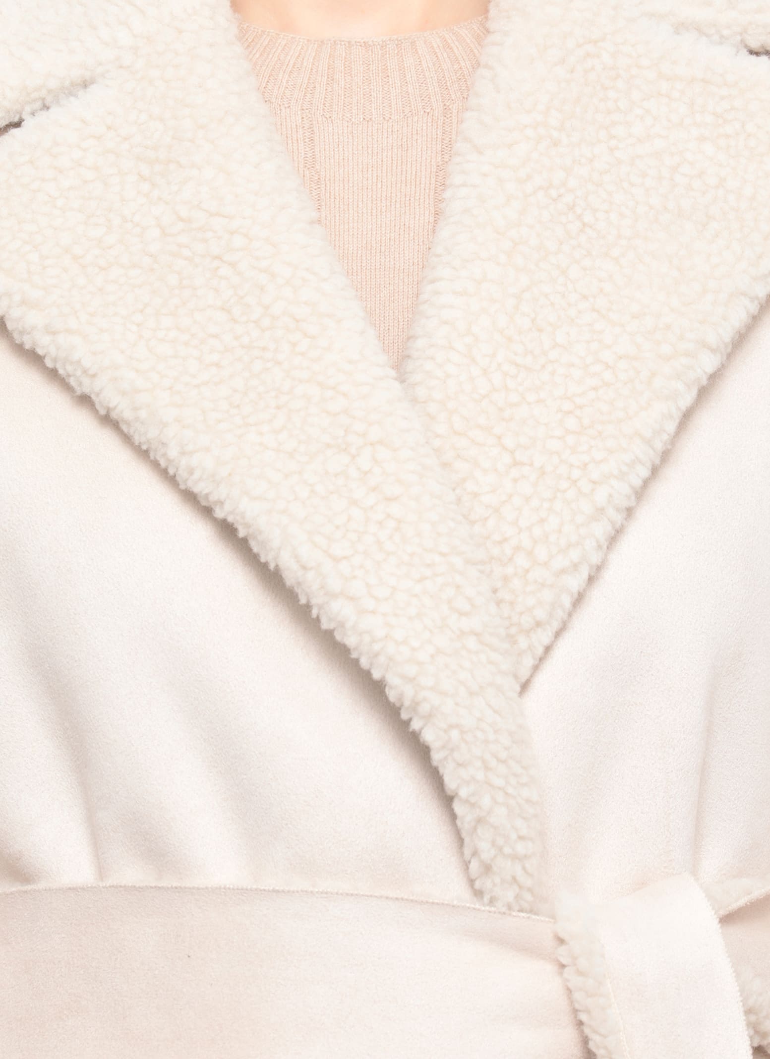 Betta Corradi Synthetic Teddy Coat In Neutral