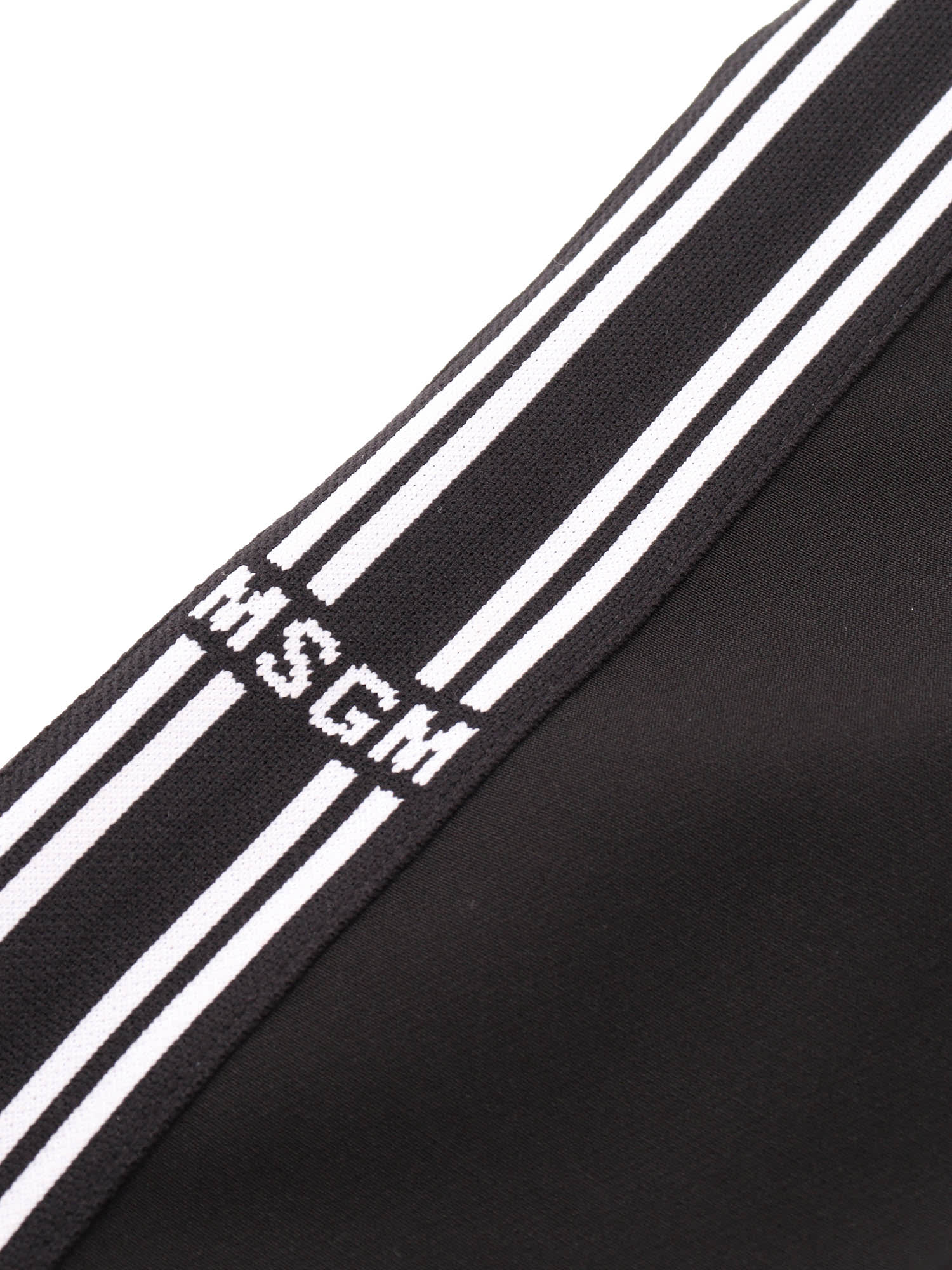 MSGM FABRIC TECNICAL PANTS GIRL NERO/BLACK