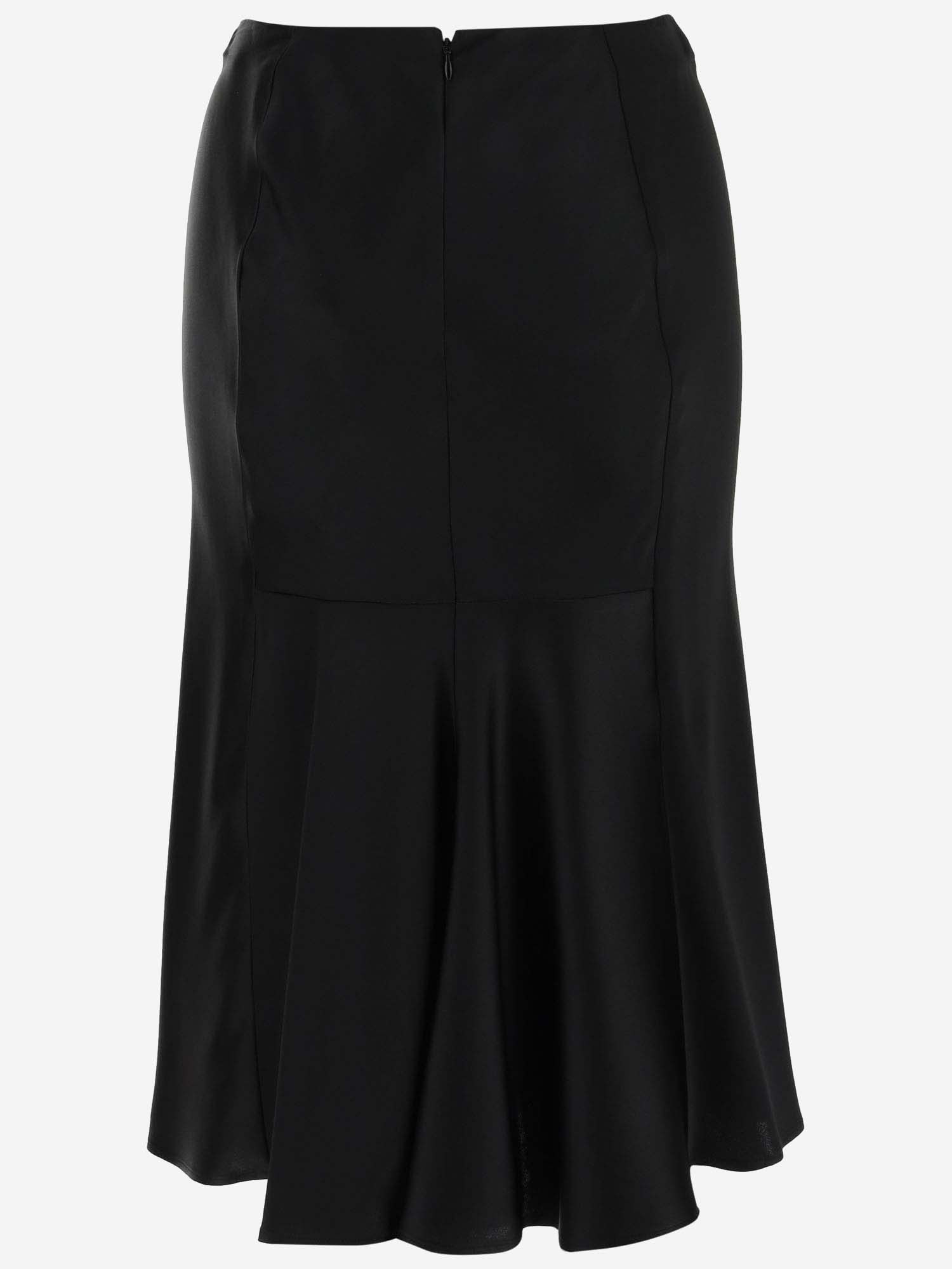 Stella Mccartney Viscose Blend Skirt In Black