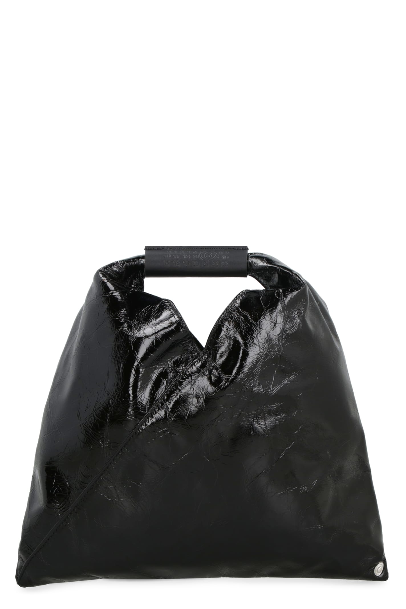 Japanese Fondo Mini Faux Leather Tote Bag in Grey - MM 6 Maison Margiela