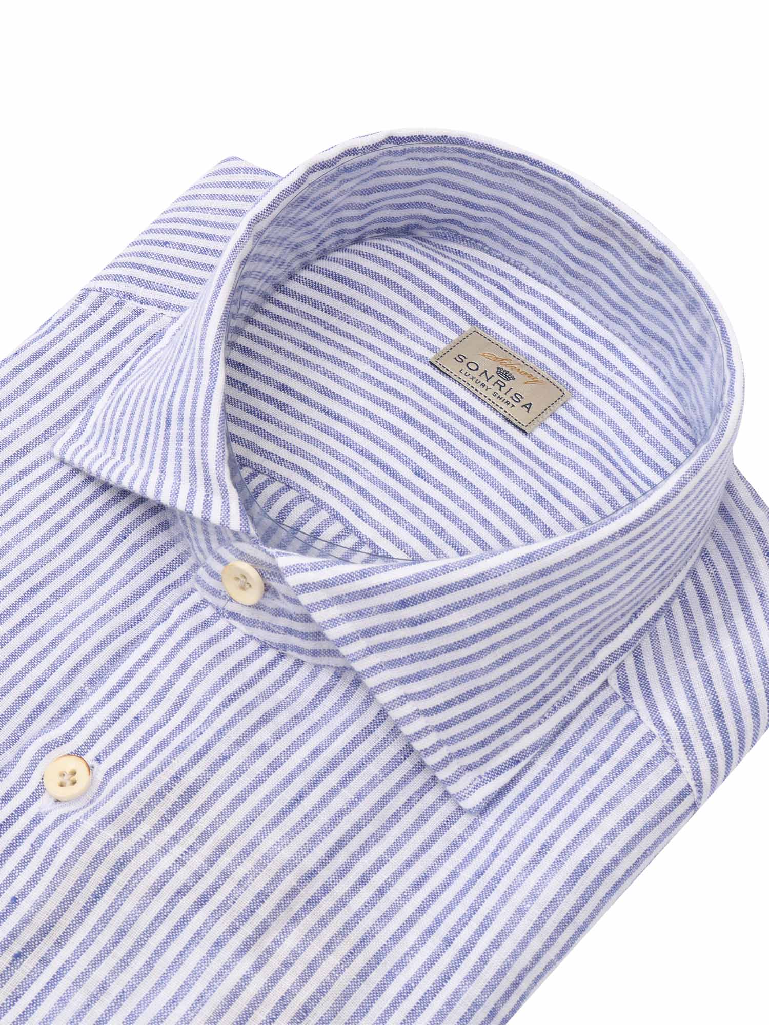 Sonrisa Striped-pattern Shirt In Blue