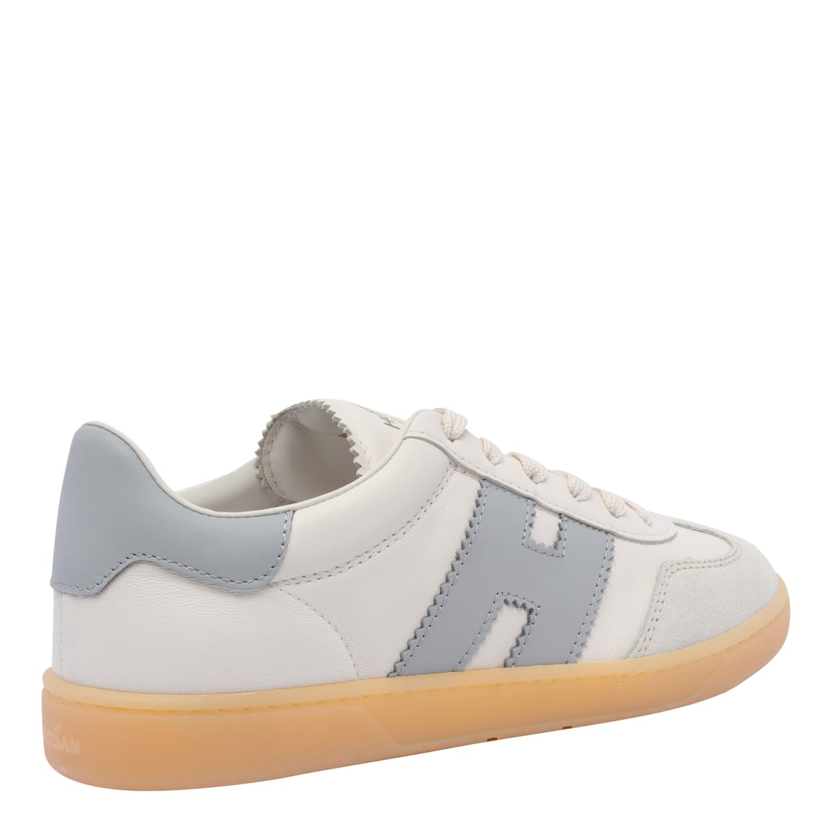 Hogan Cool Suede-trimmed Leather Sneakers In White