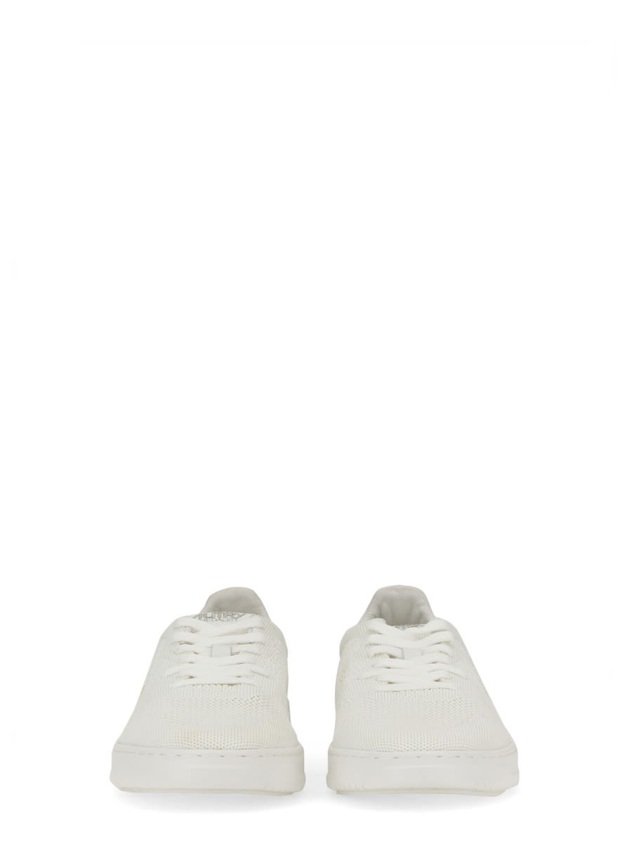 Shop Autry Medalist Easeknit Low Sneakers In White