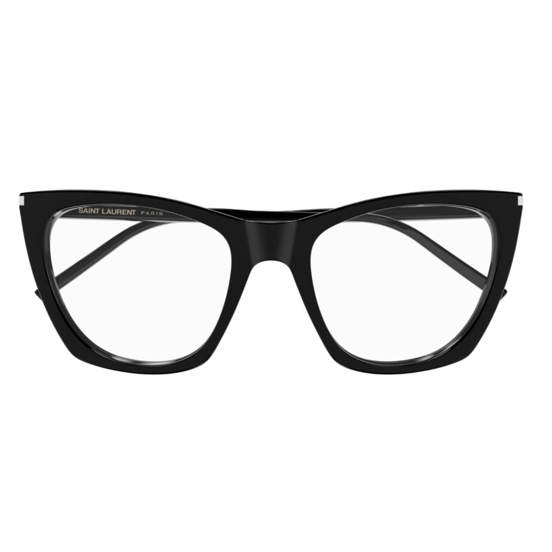 Saint Laurent Sl 214 Kate Thin Opt001-black-black-transparent In Black