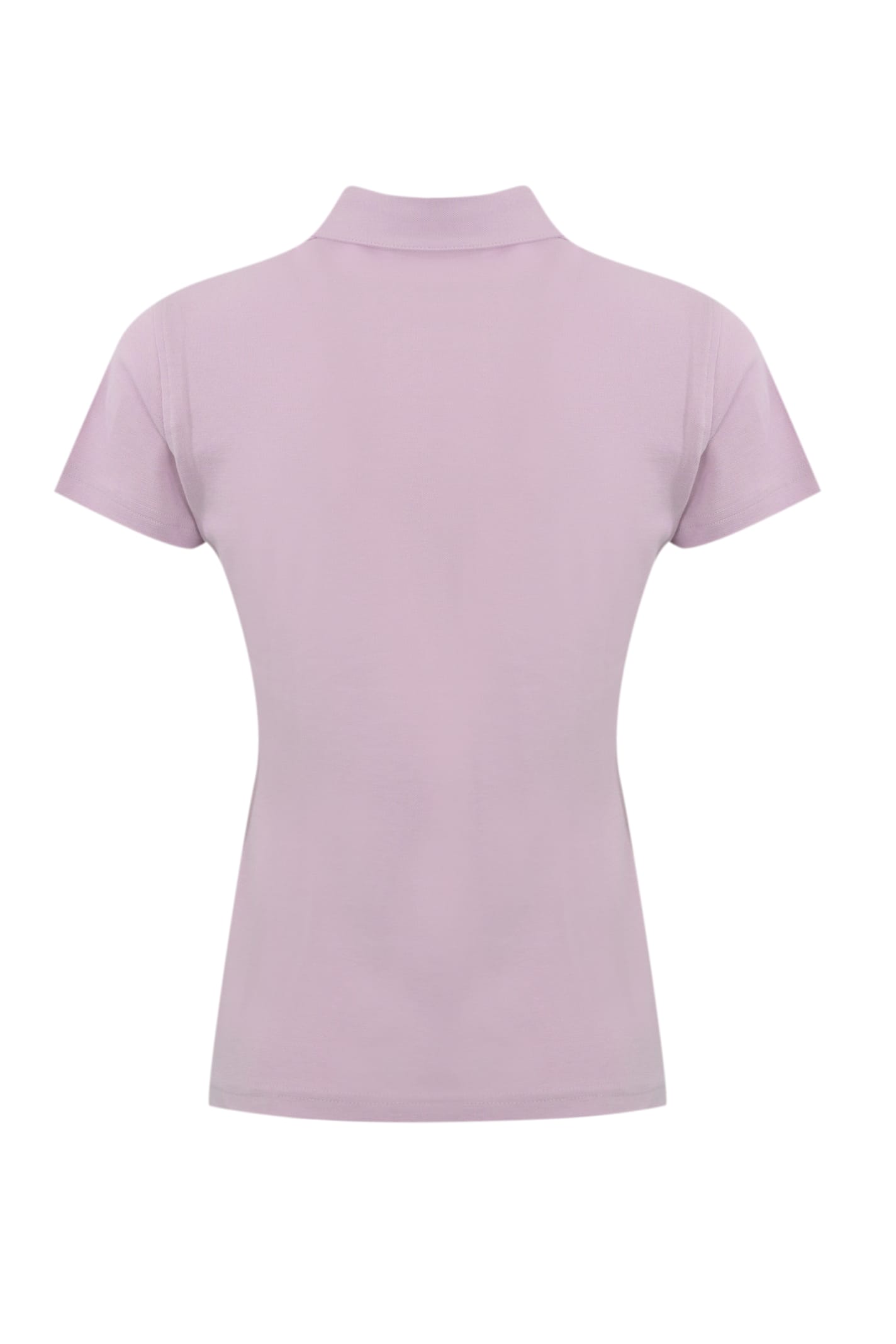 K-way Amanda Piquet Polo Shirt In Cotton In Violet Lt Lilac