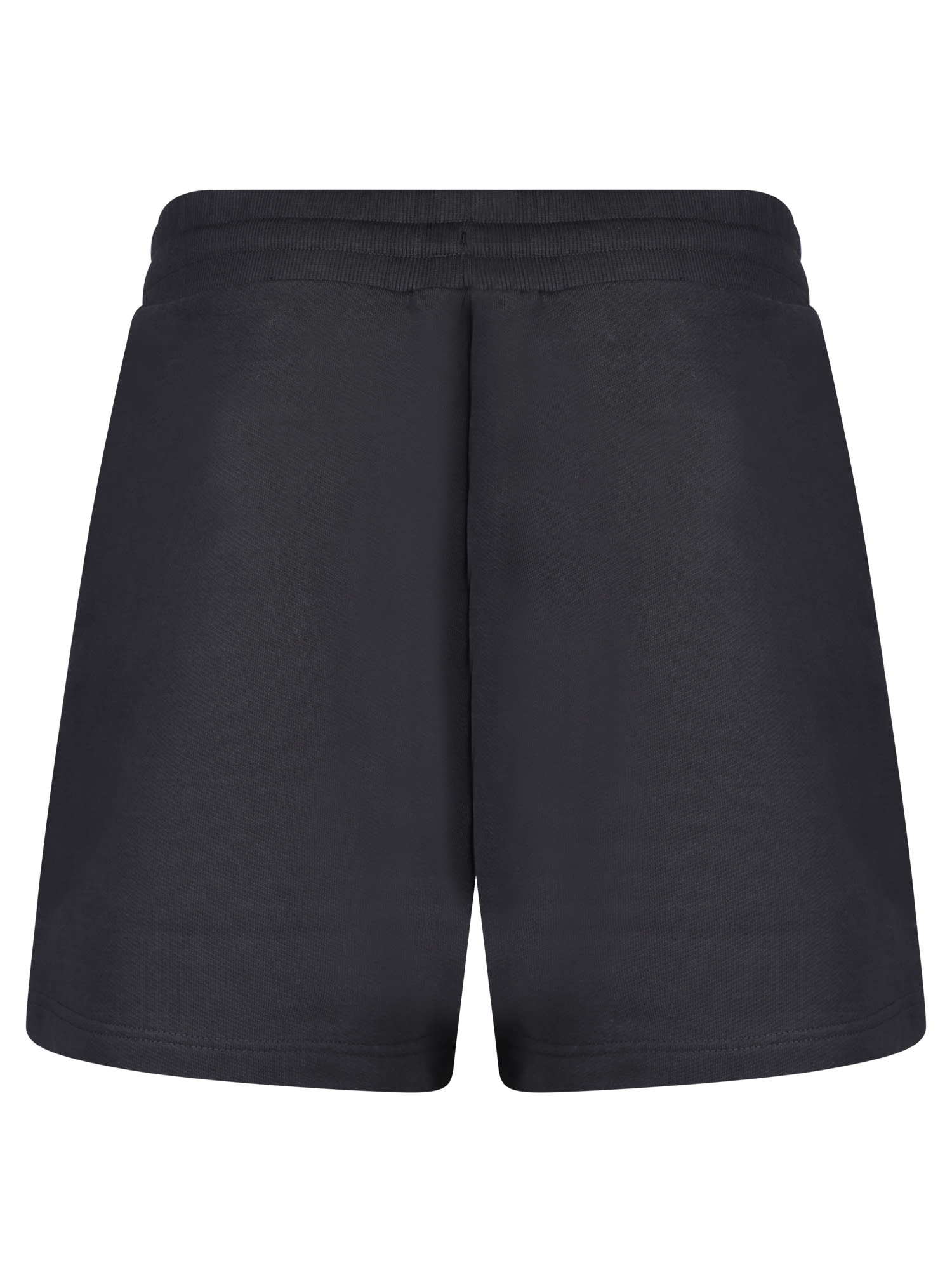 Shop Casablanca Cotton Bermuda Shorts In Black