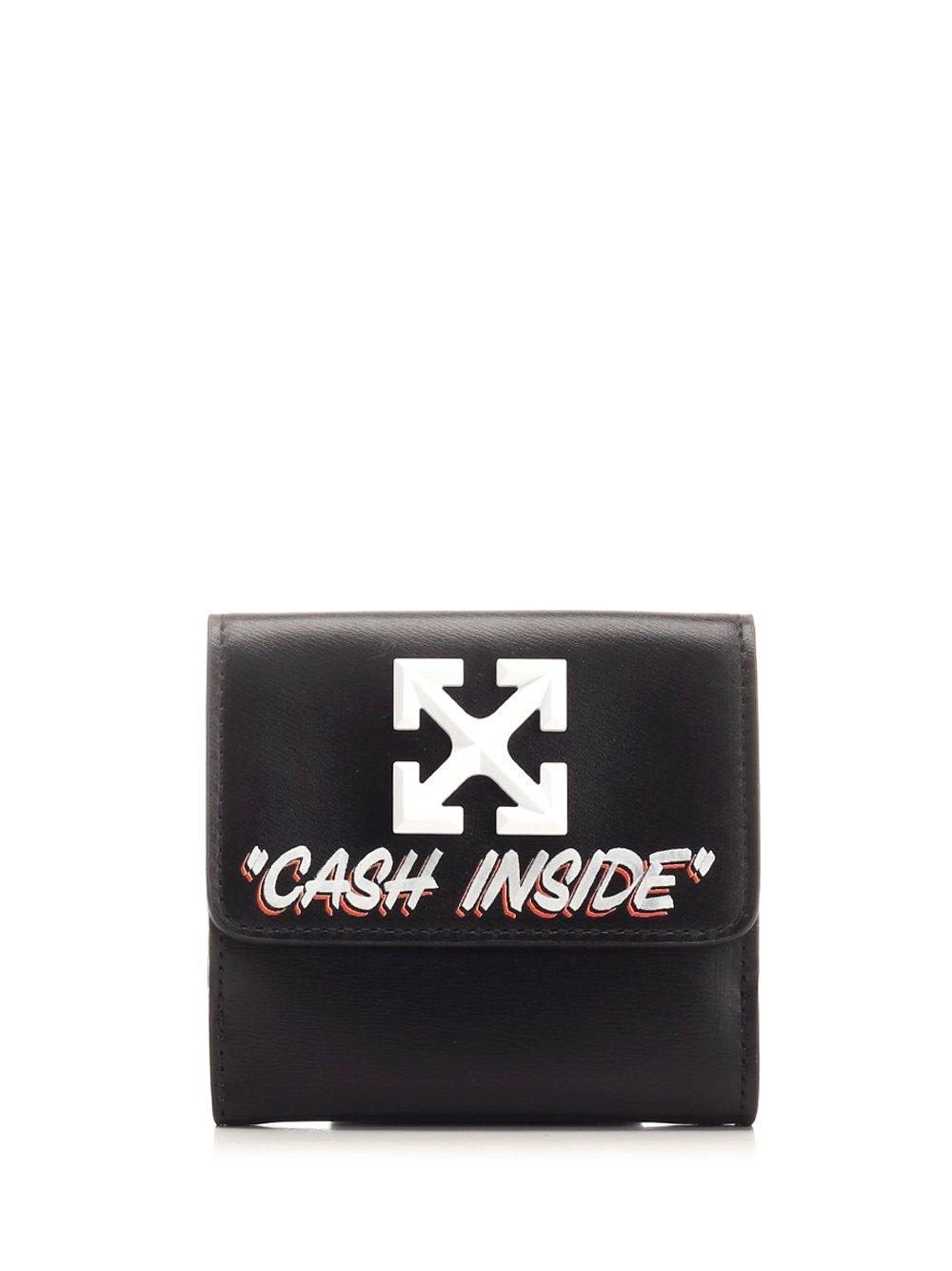 Off-White Cash Inside Logo-printed Open-fold Wallet