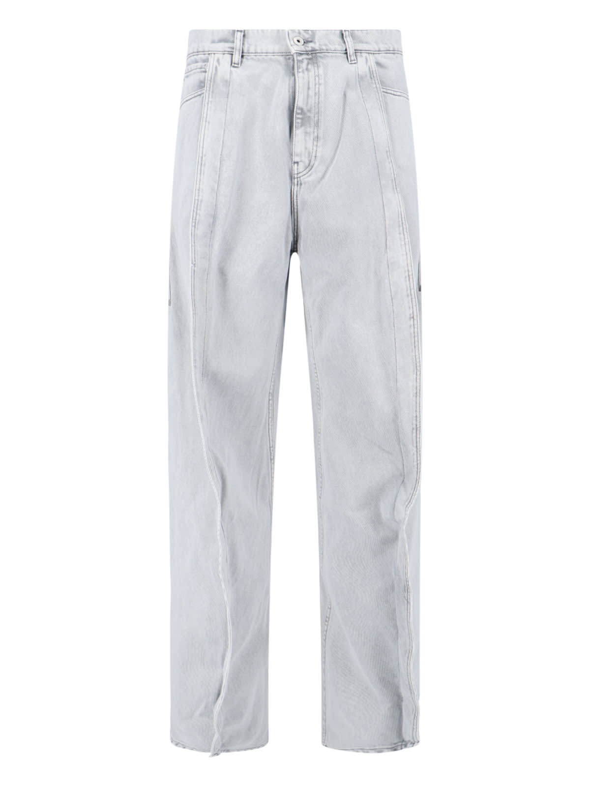 Shop Y/project Banana Jeans In Gray
