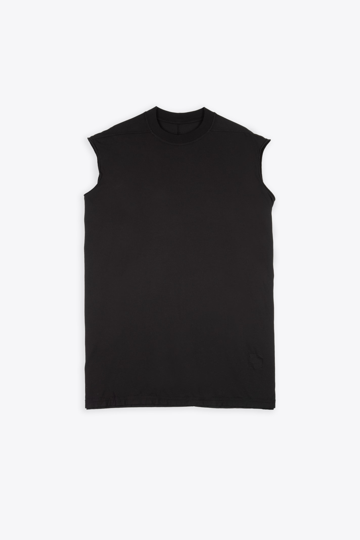 Shop Drkshdw Tarp T Black Cotton Oversized Sleveless T-shirt - Tarp T In Nero