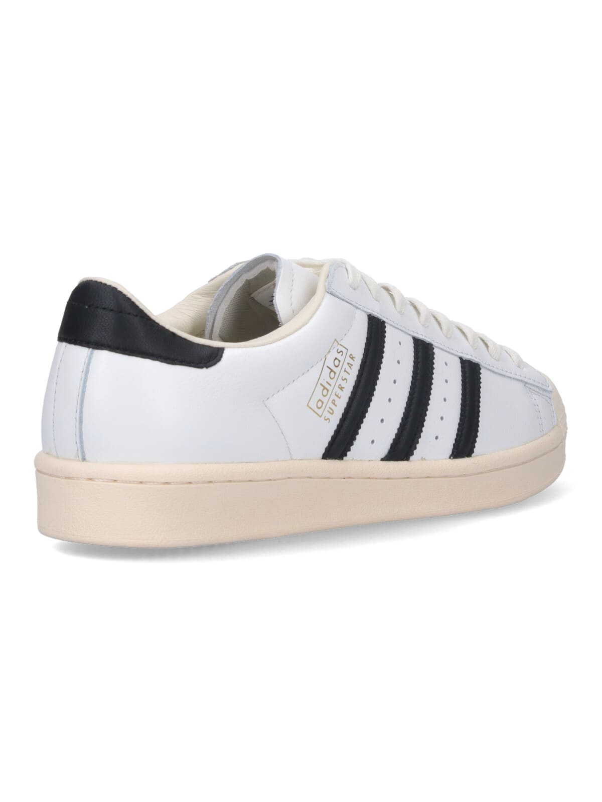 Adidas Originals Superstar Vintage Ostrich-effect Leather Sneakers In White