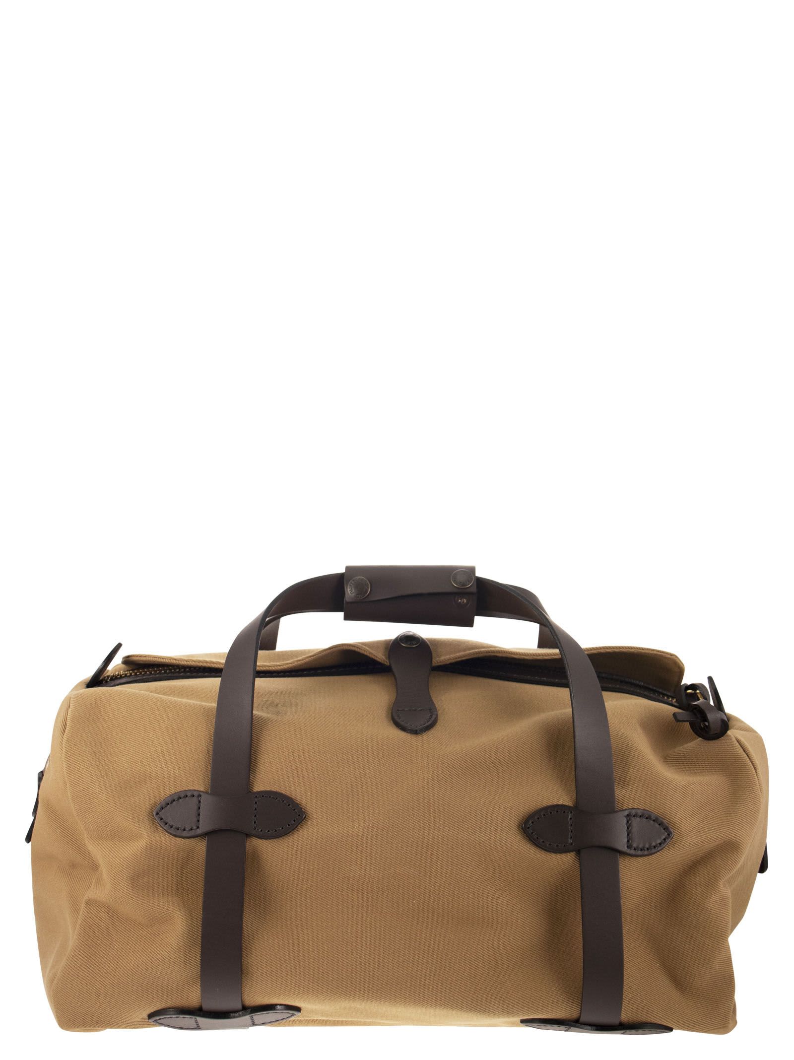 Shop Filson Duffle - Small Duffle Bag With Leather Trim In Brown