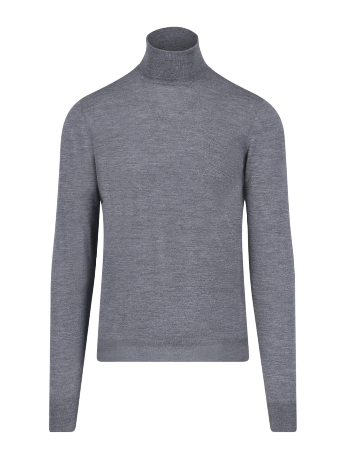 Shop Drumohr Basic Turtleneck Sweater In Gray