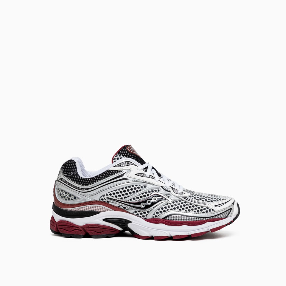 Saucony Pro Grid Omni 9 Og Sneakers In Silver/red