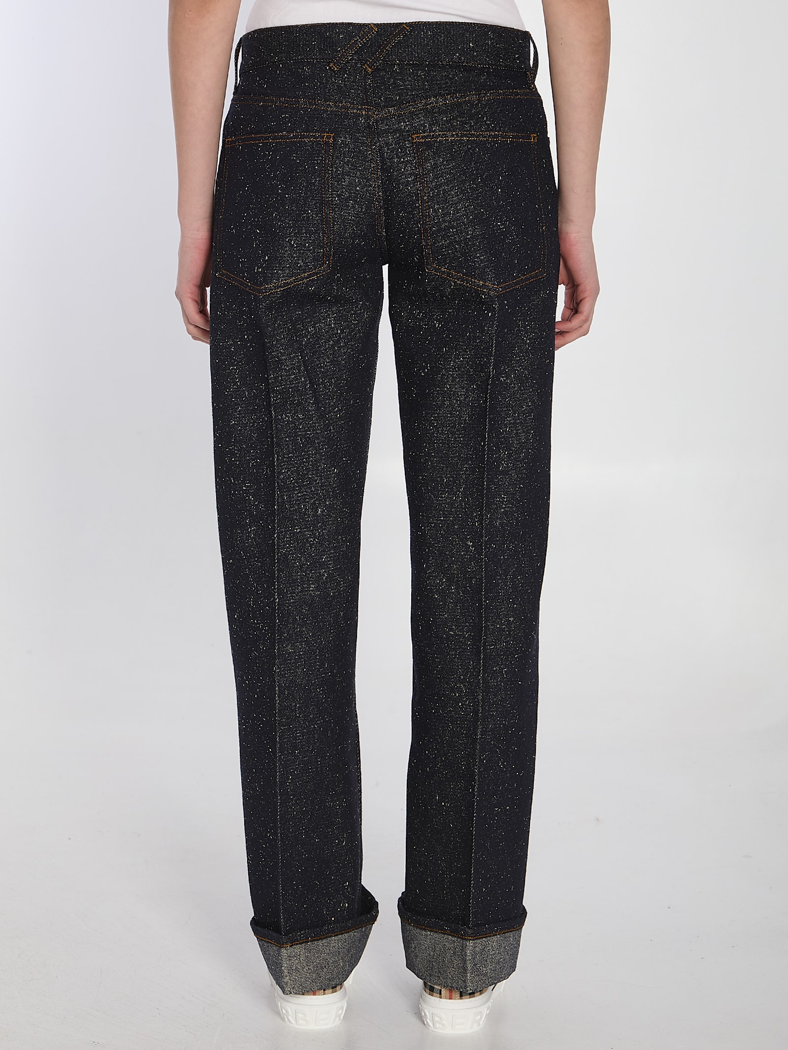 Burberry Straight Leg Jeans In Blue