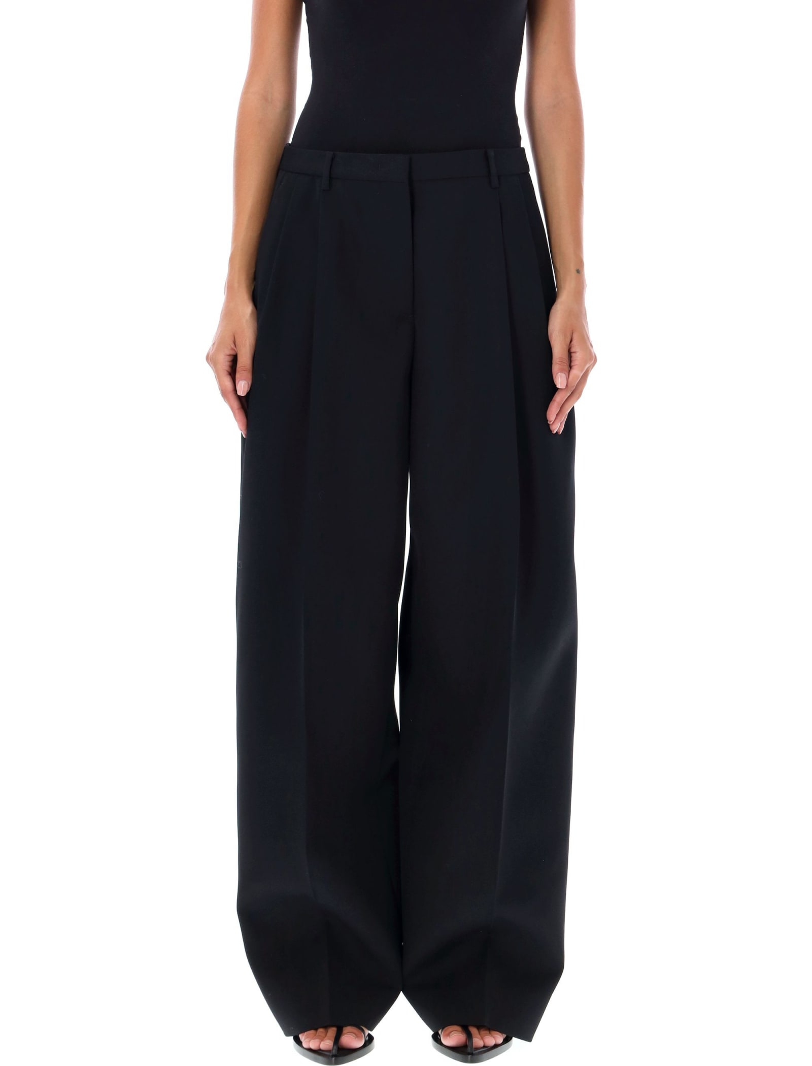Jil Sander Wide Pant In Black