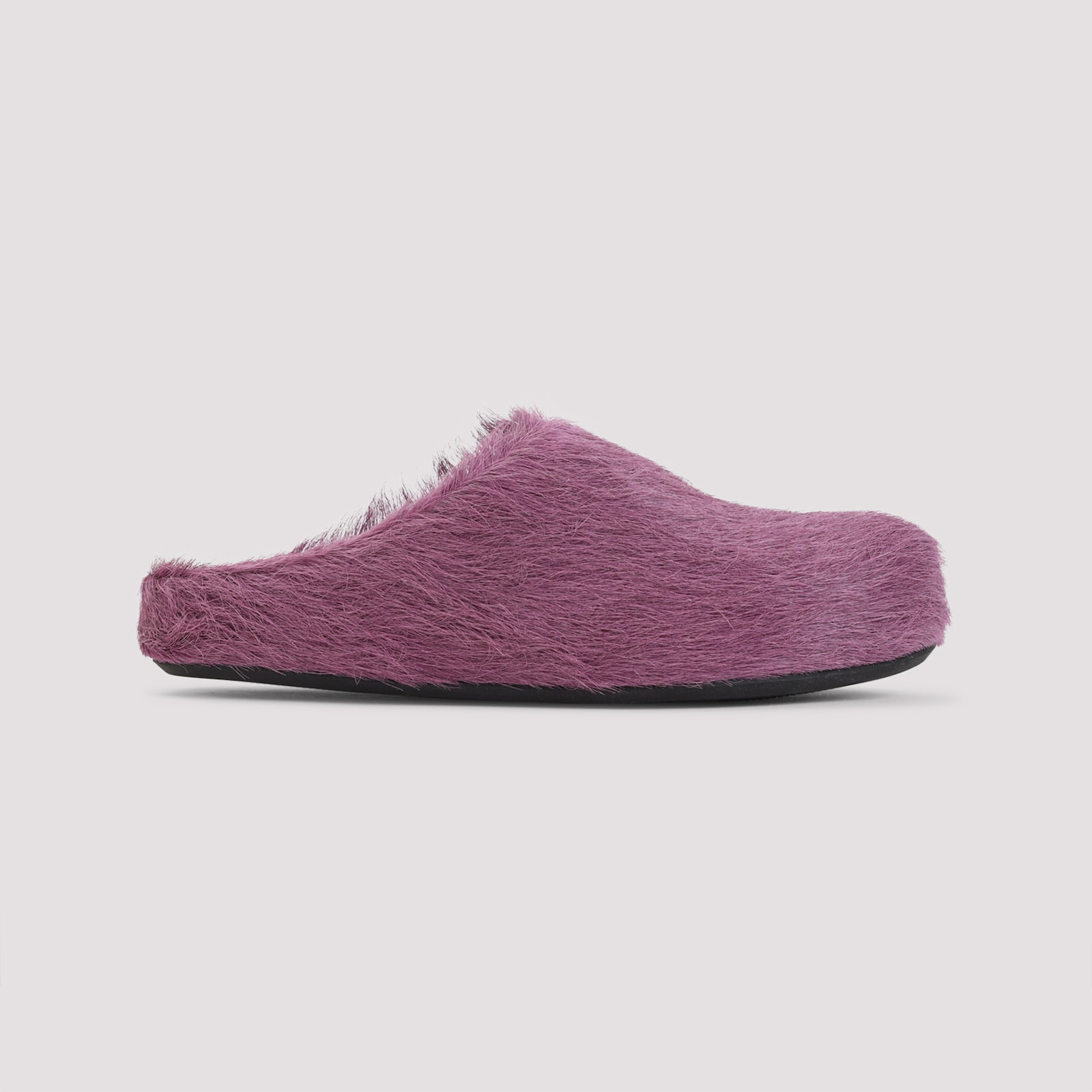 Marni Slip-on Mule Sandals In Textured Calf Hair
