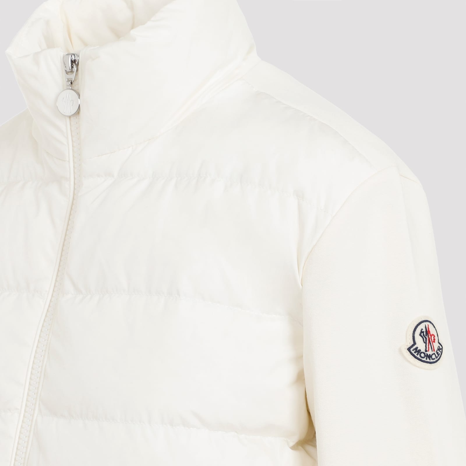 Shop Moncler Viscose Sweatshirt In Natural