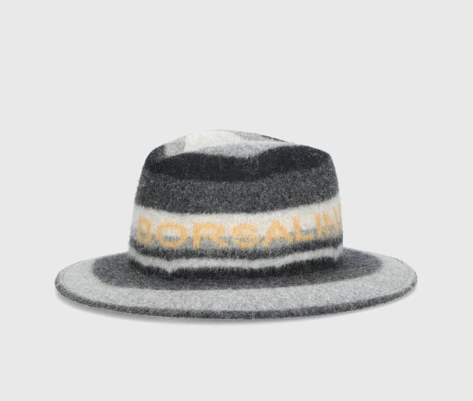 Borsalino Wool Felt Hat With Macro Logo