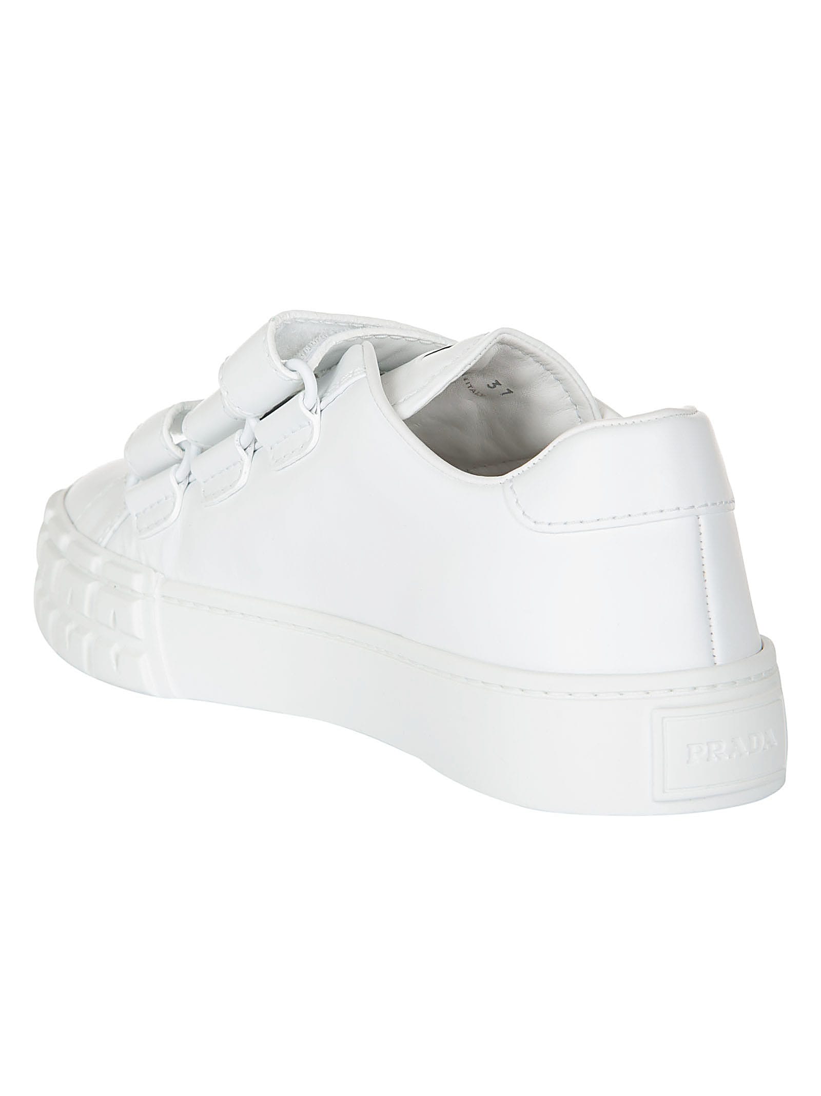 Prada Prada Strappy Sneakers - Bianco 