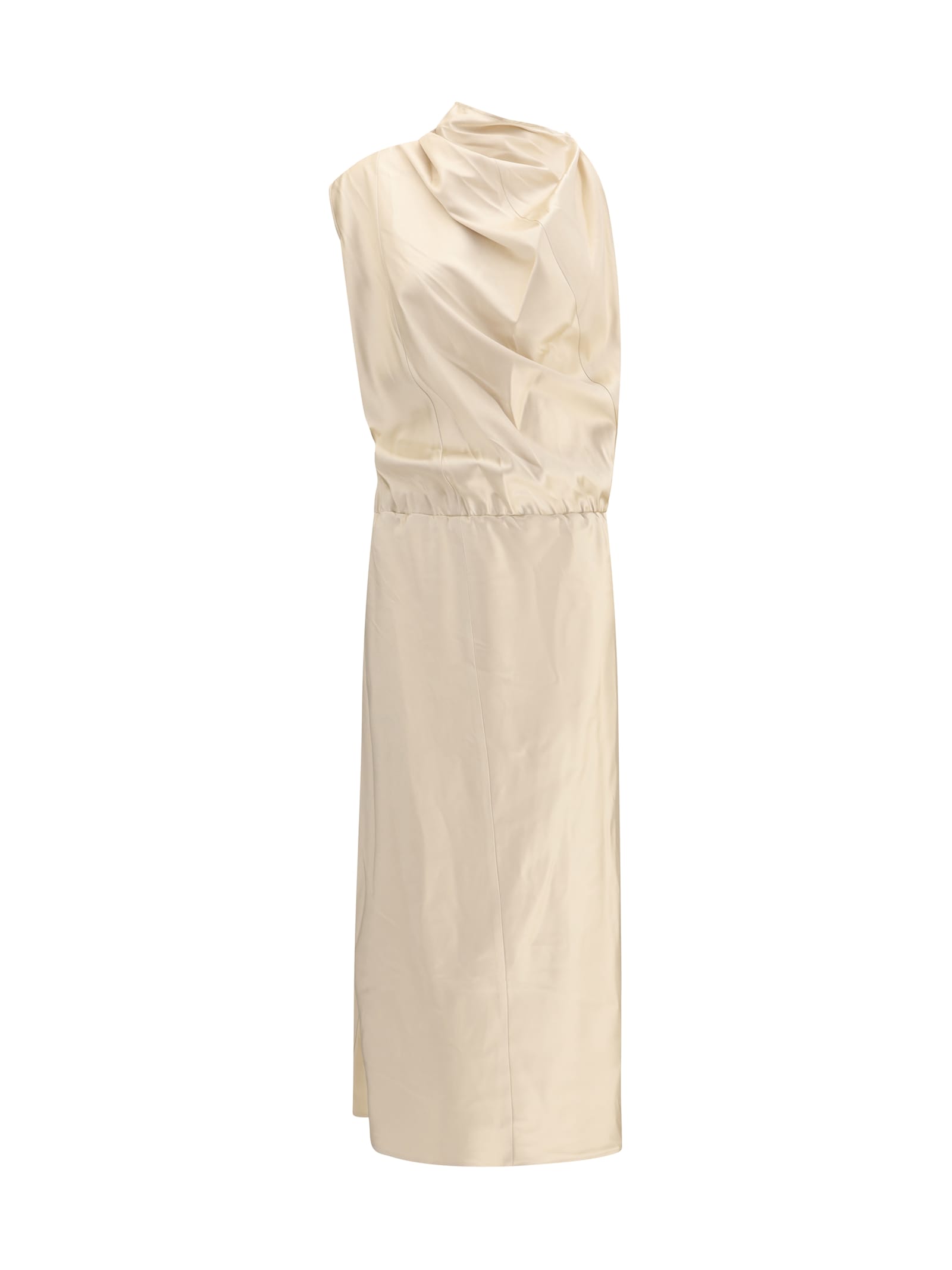 Magda Butrym Halter-neck Midi Dress In Neutral