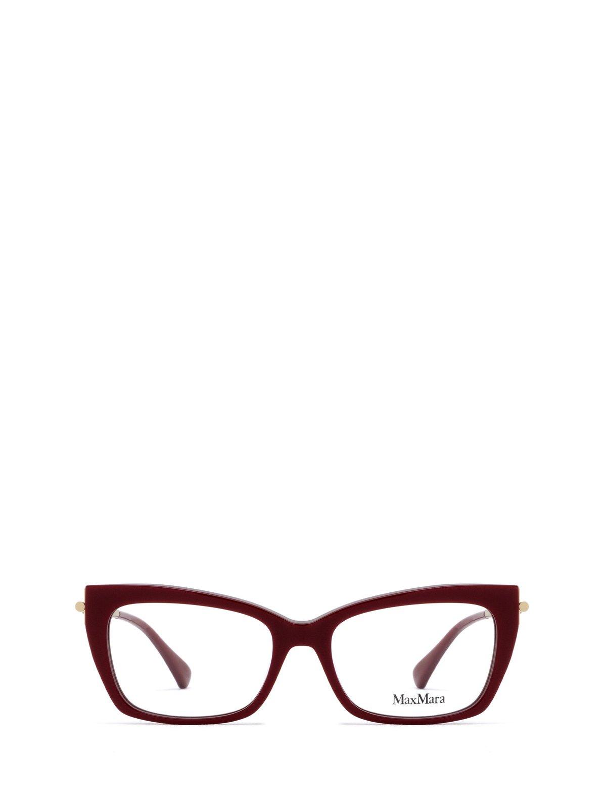 Shop Max Mara Cat-eye Glasses In 066