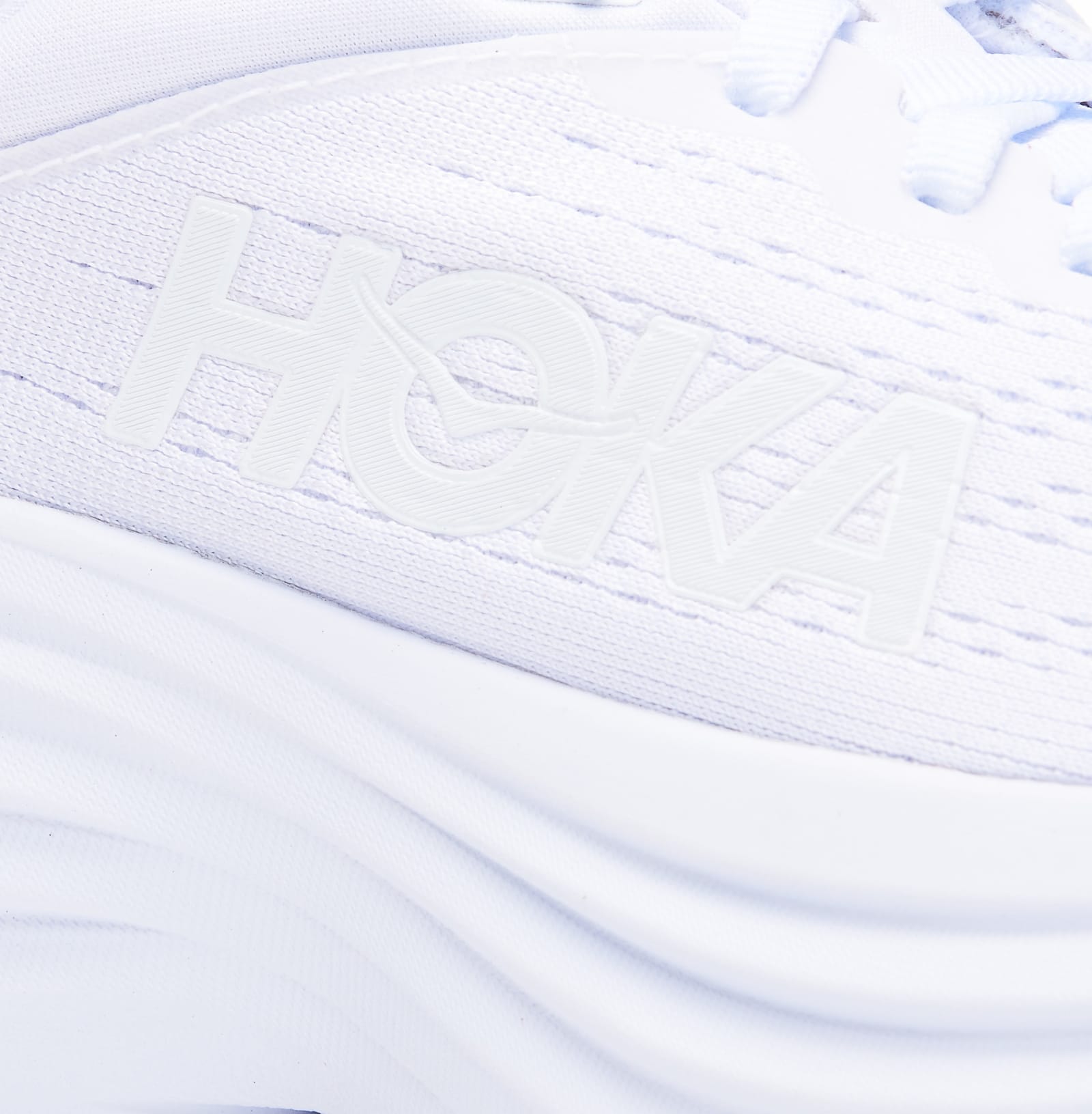 Shop Hoka Bondi 8 Sneakers In White/white