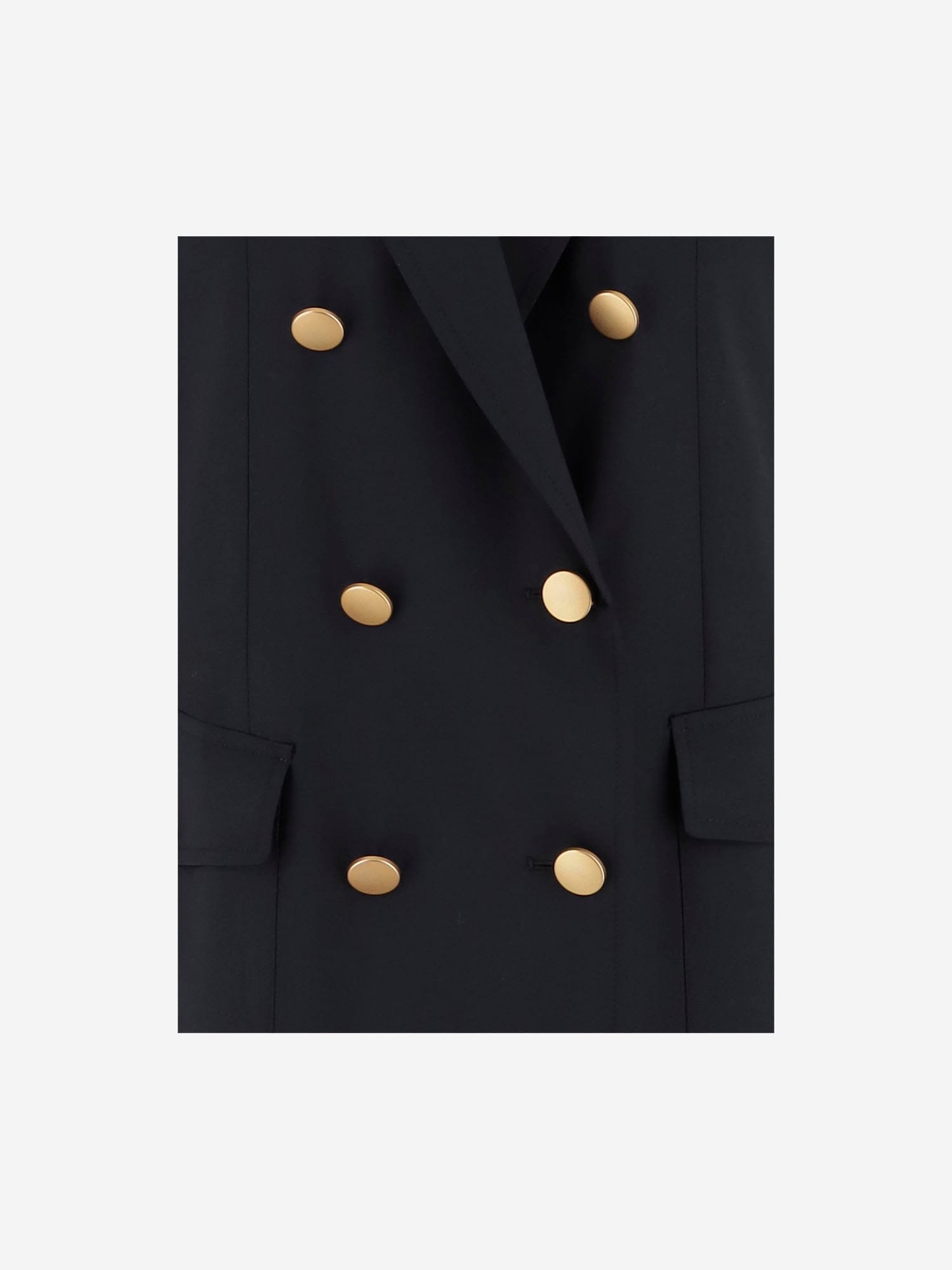 Tagliatore Buttoned Double-breasted Sleeveless Coat In Black