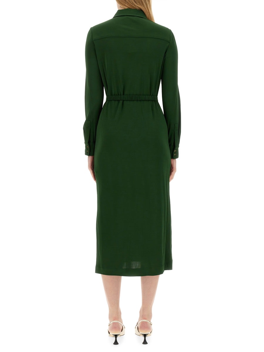 Shop Tory Burch Jersey Chemisier In Green