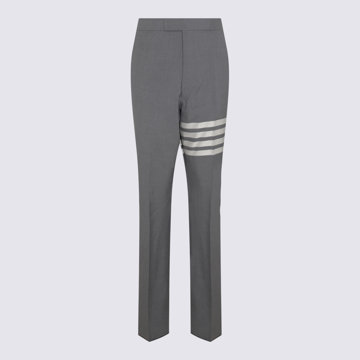 Thom Browne Med Grey Plain Weave 4-bar Trousers